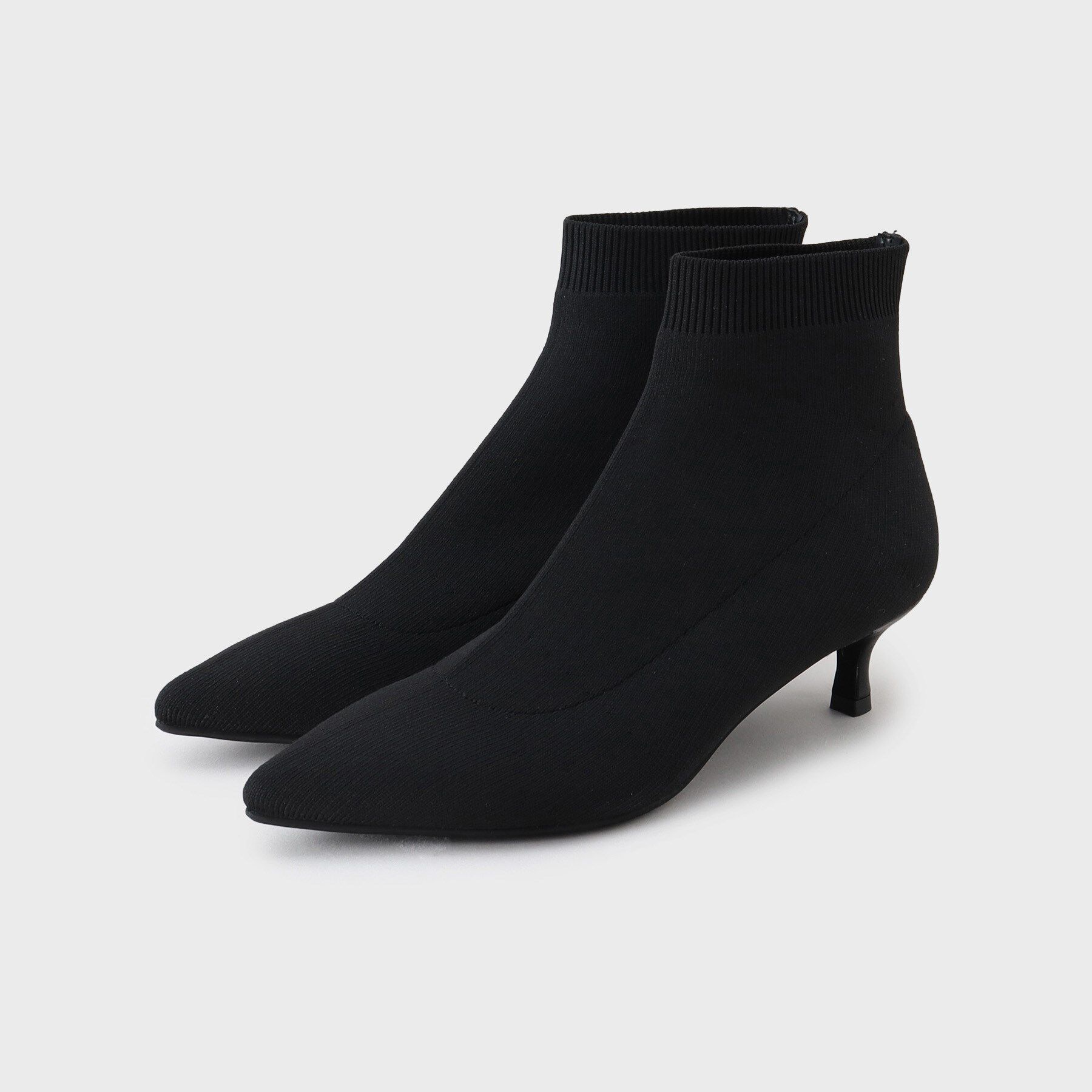 UNTITLED「【ストレッチ】ニットブーツ」|ショートブーツ|