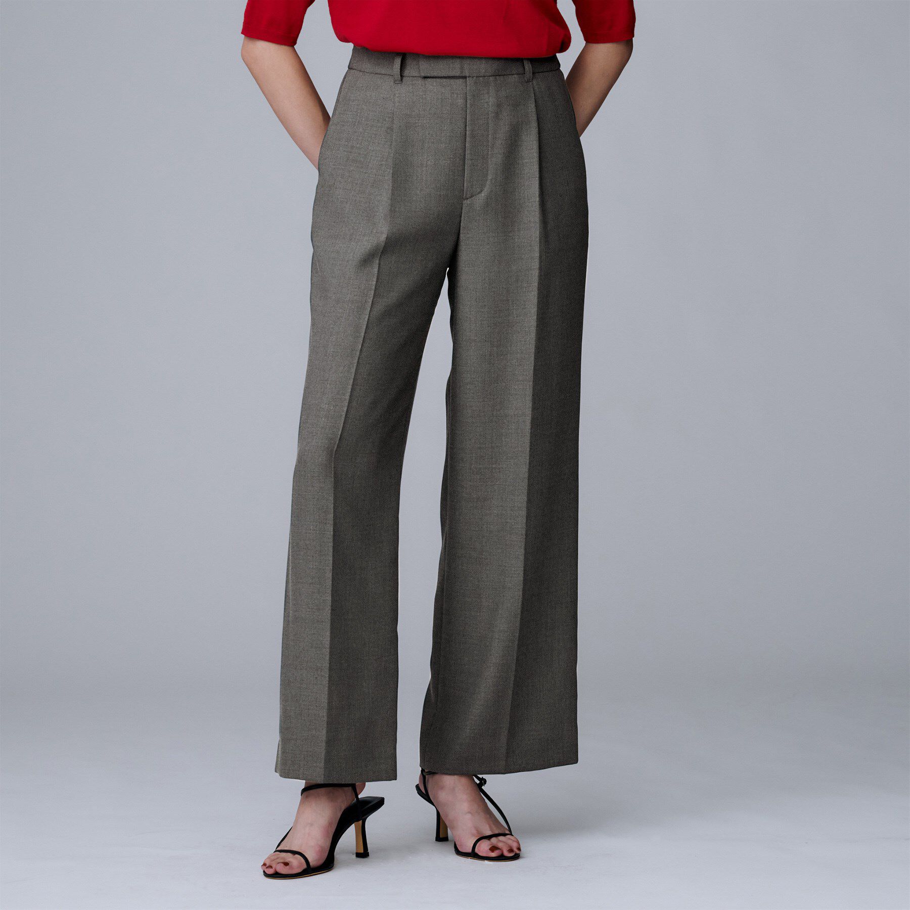 UNTITLED「【セットアップ可/洗える】ウールライク ワイドパンツ」|その他|