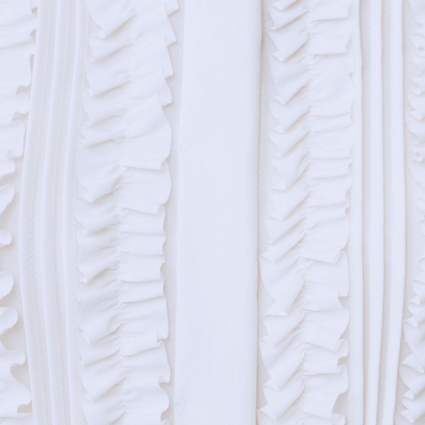 UNTITLED「【1枚で着映え/オンオフ着回し】フリルサテンブラウス」|シャツ・ブラウス|