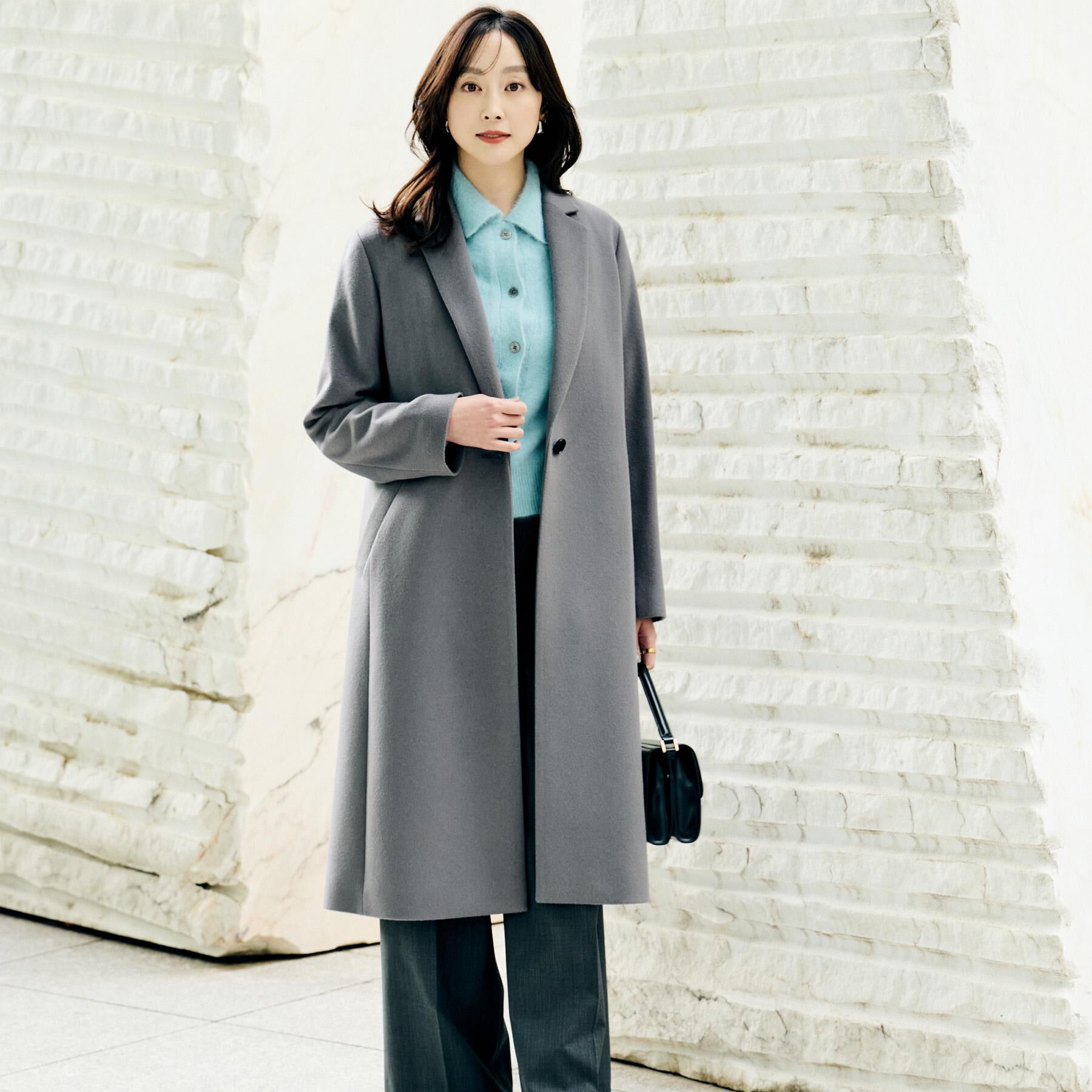 UNTITLED「【スタイリッシュ／オンオフ兼用】ウールチェスターコート」|チェスターコート|