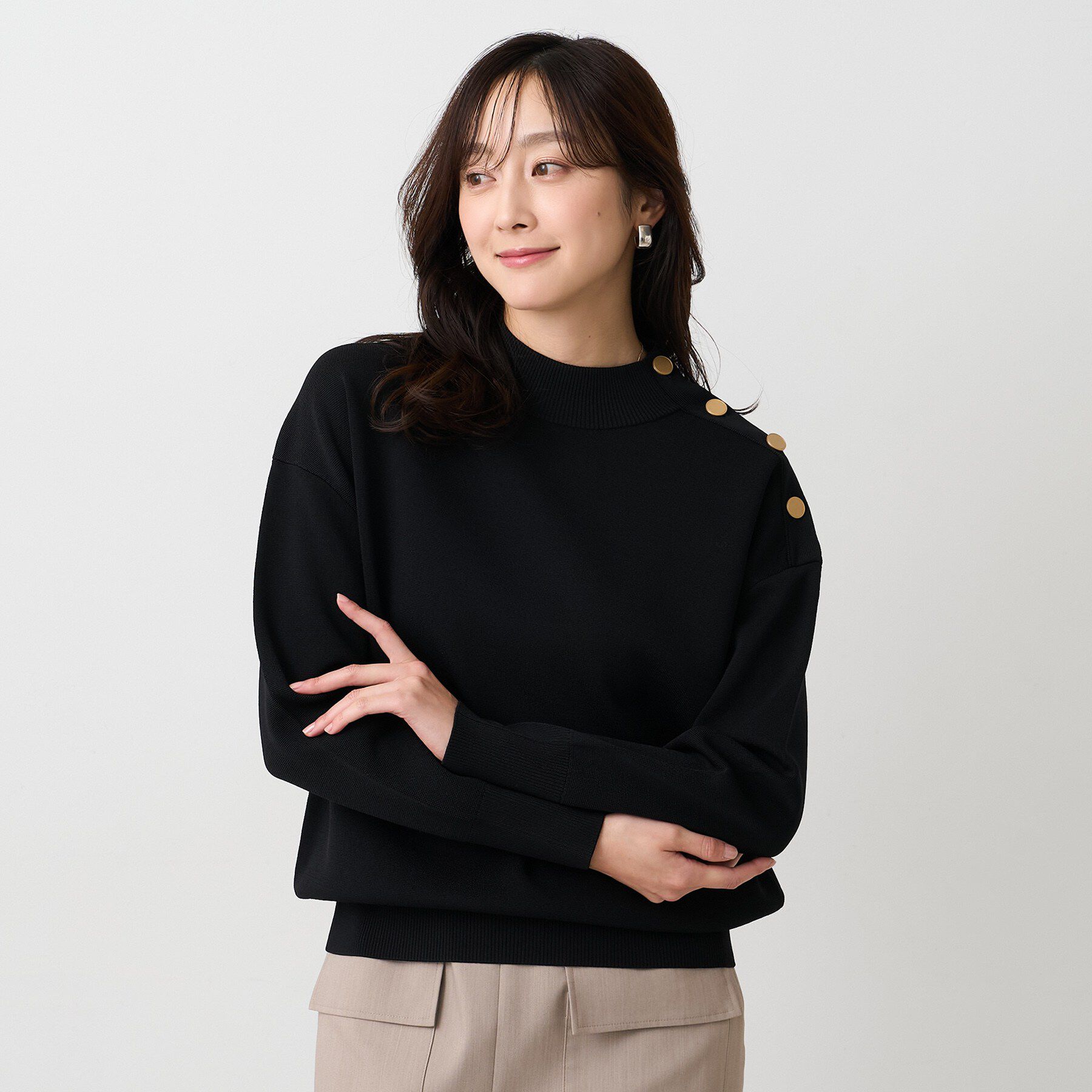 UNTITLED「【春先におすすめ/洗える】ミラノリブニット」|ニット・セーター|