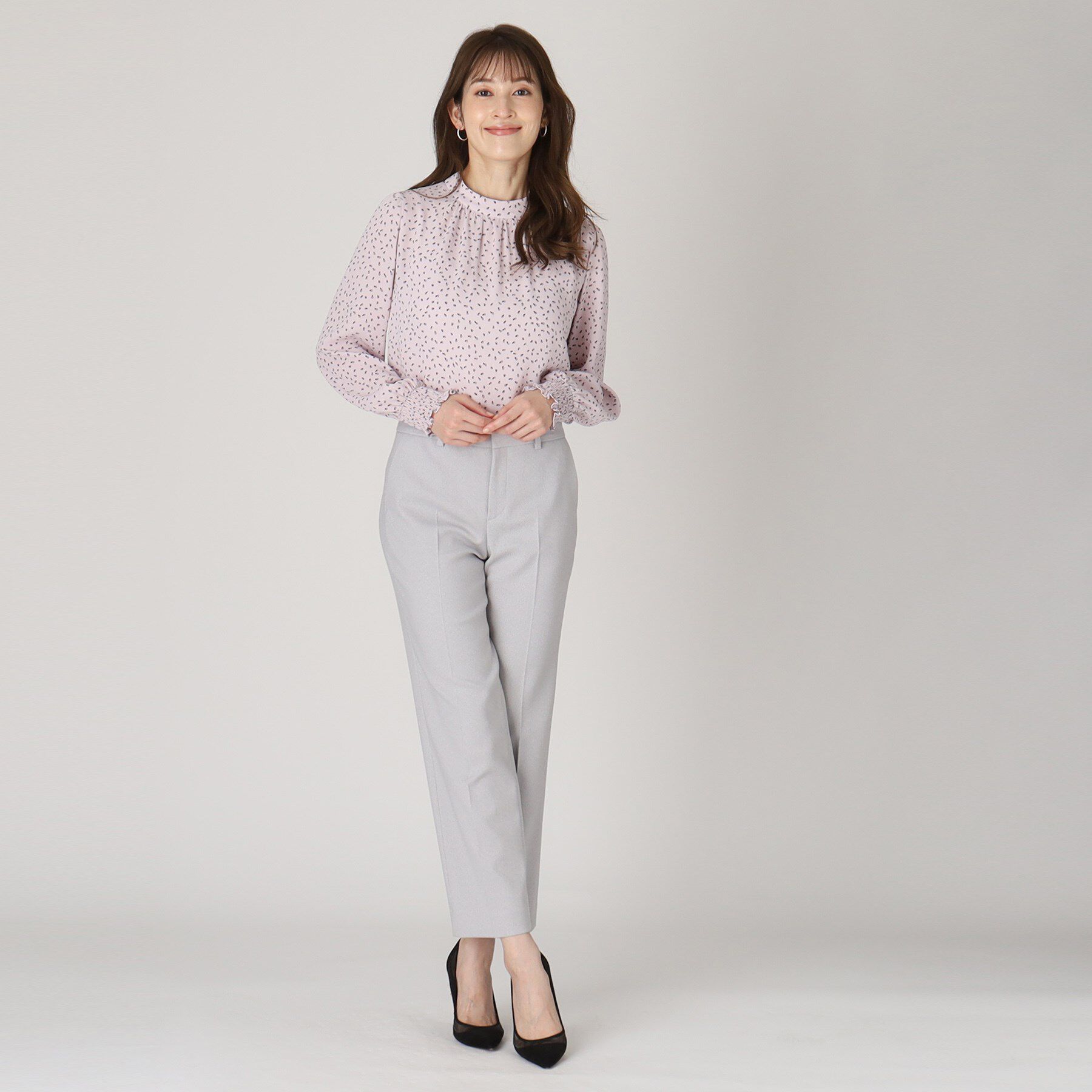 COUP DE CHANCE「【洗える／日本製】幾何柄ブラウス」|シャツ・ブラウス|