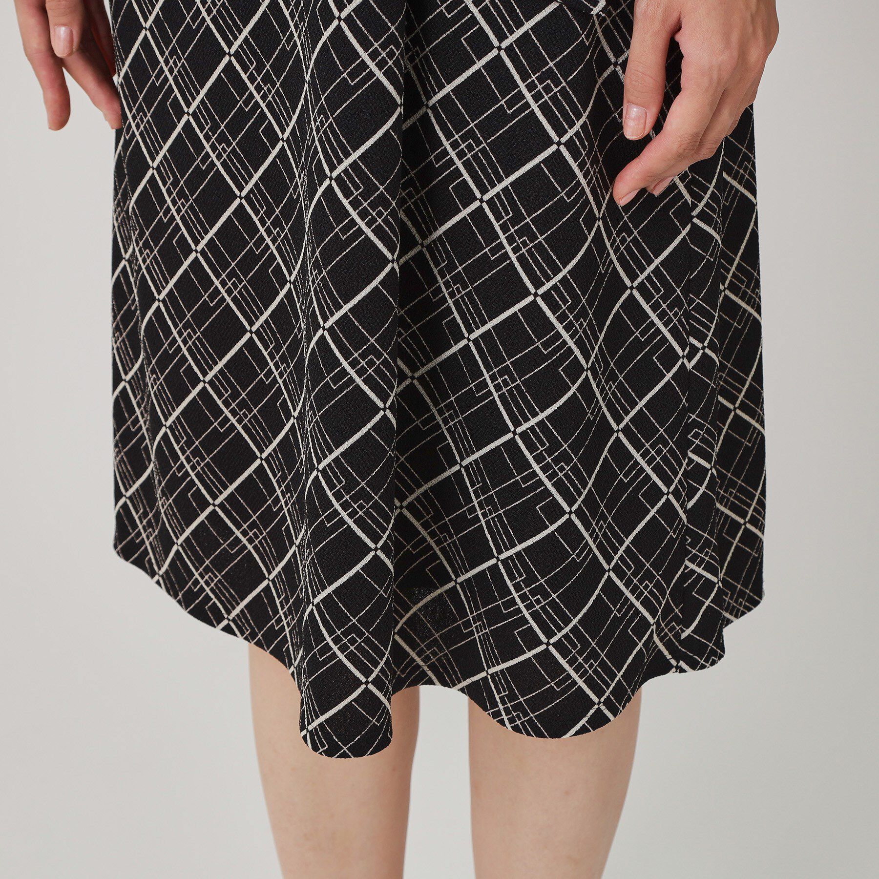 COUP DE CHANCE「【手洗い可／日本製】ジャージ素材のプリント柄ワンピース」|ワンピース|