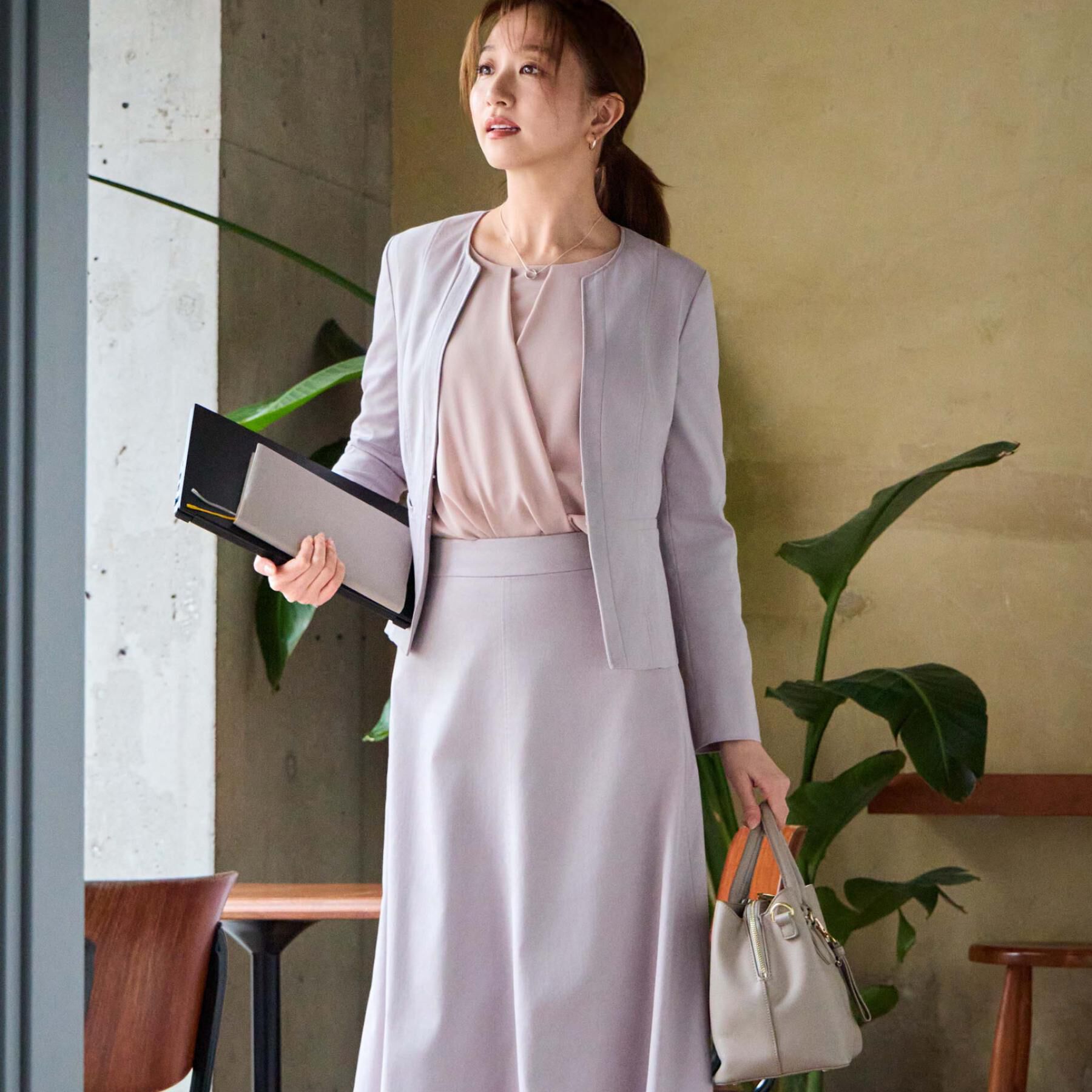 COUP DE CHANCE「【手洗い可／日本製】スェード調ノーカラージャケット」|ノーカラージャケット|