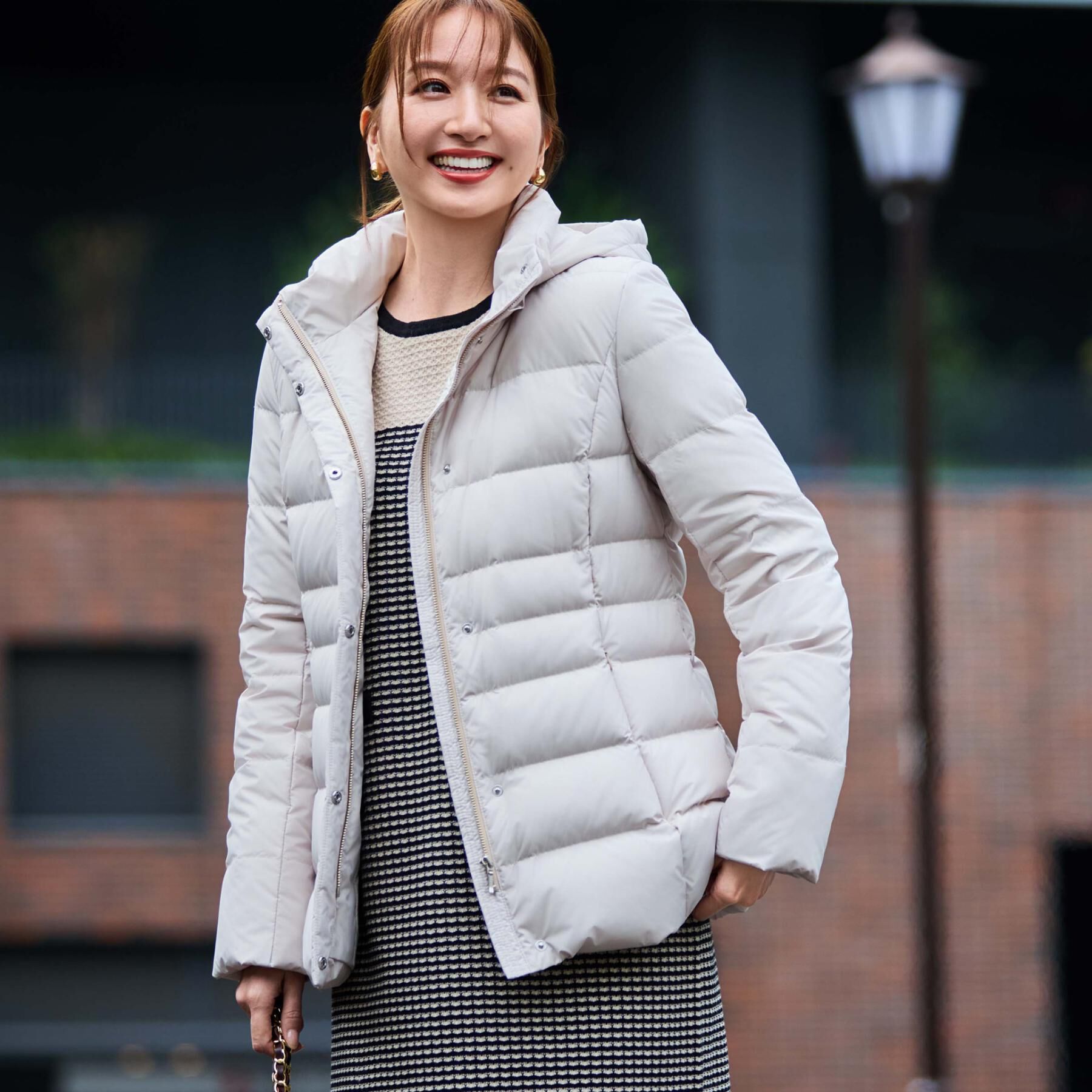 COUP DE CHANCE「【フランス産ホワイトダックダウン／FP800保温性◎／抗菌防臭／手洗い可】ミドル丈ダウンコート」|ダウン|