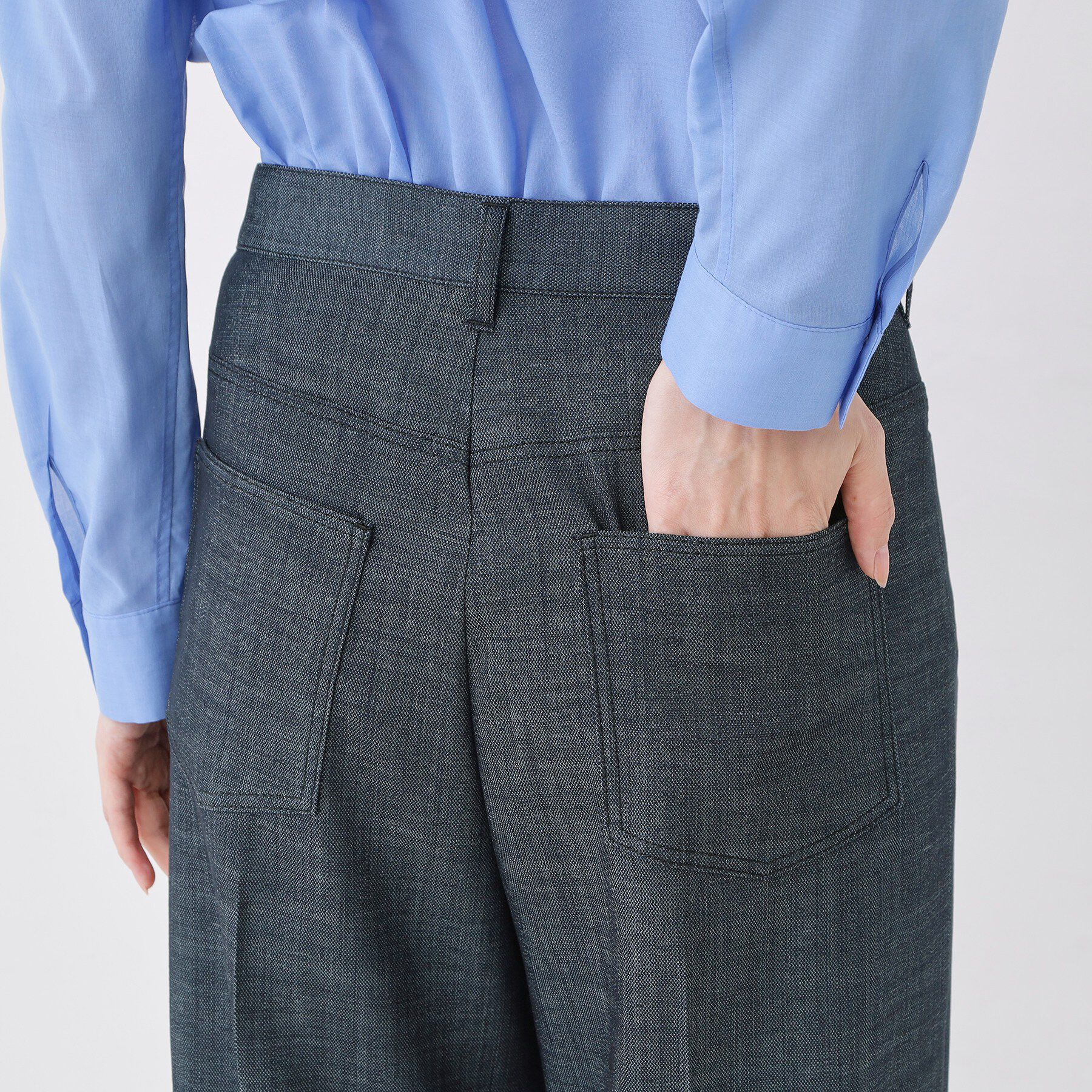 COUP DE CHANCE「【洗える】デニム調ストレートワイドパンツ」|その他|