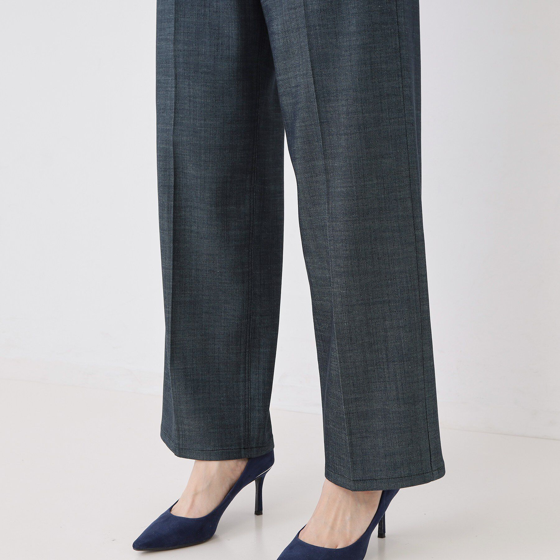 COUP DE CHANCE「【洗える】デニム調ストレートワイドパンツ」|その他|