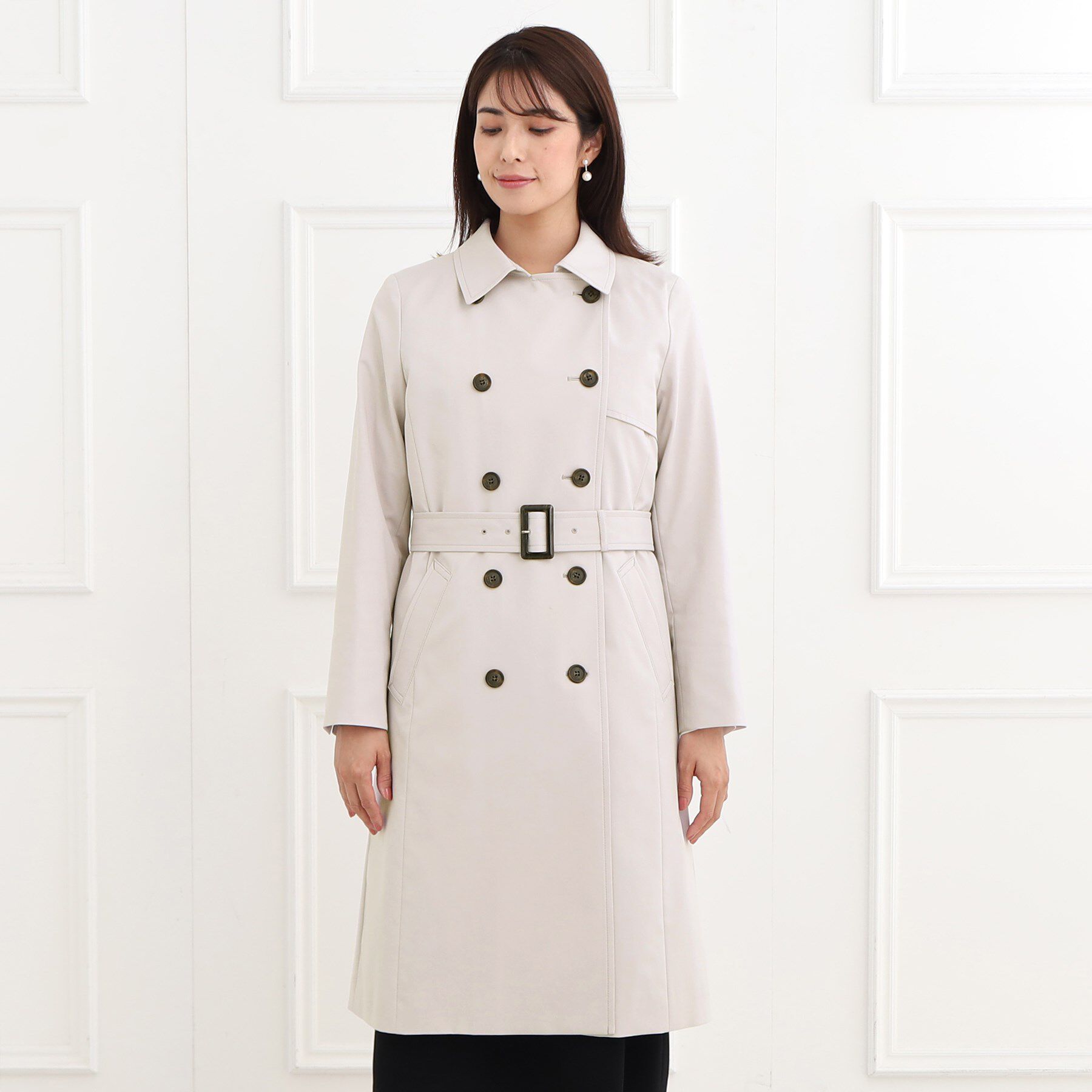 Reflect「【フォーマル/お仕事にもおすすめ／ライナー取り外し可】中綿ライナー付トレンチコート」|トレンチコート|