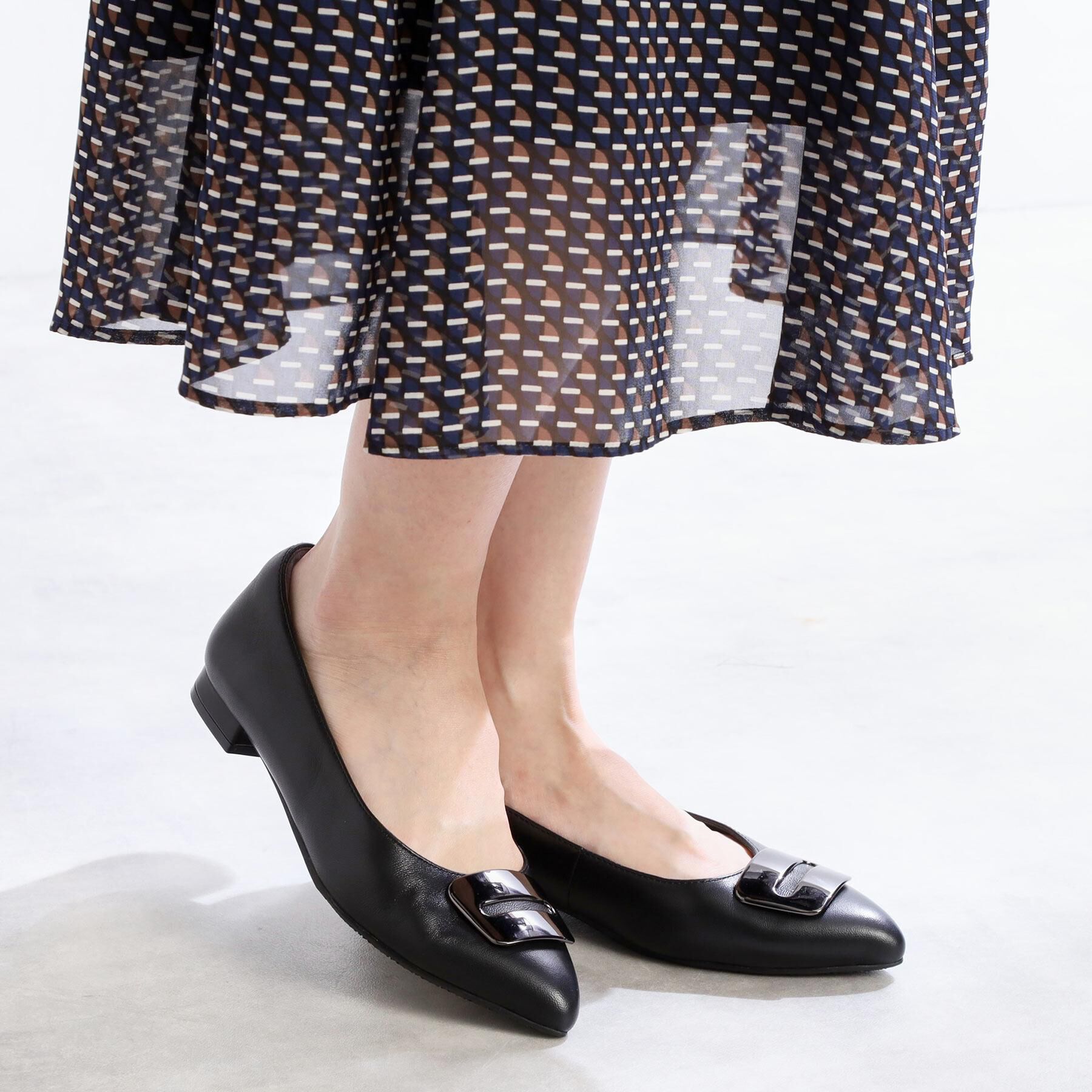 Reflect「【至福の履き心地】&rsquo;25秋冬 やみつきフラットパンプス」|パンプス|