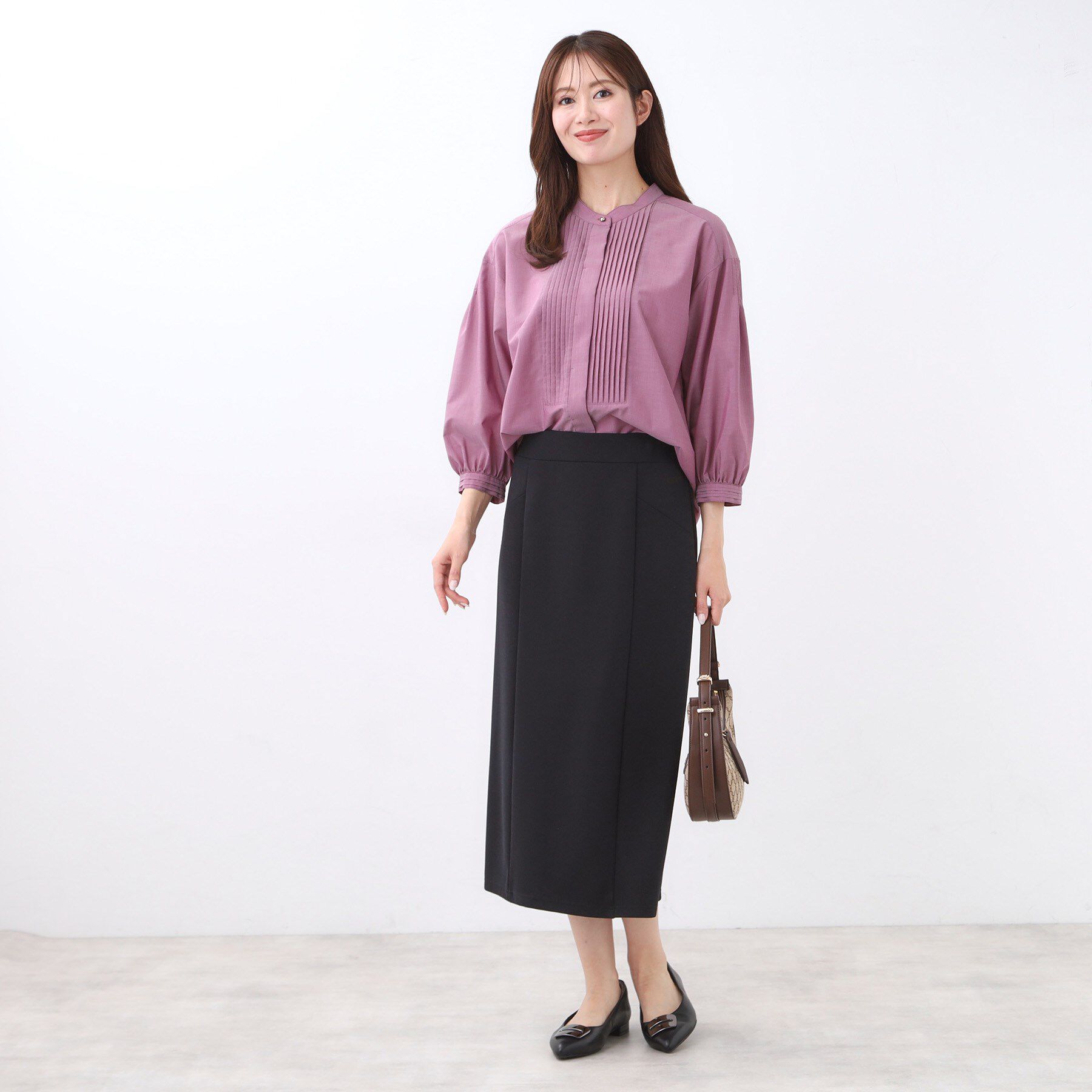 Reflect「【すっきり見え／ウエスト総ゴム】ジャージナロースカート」|スカート|