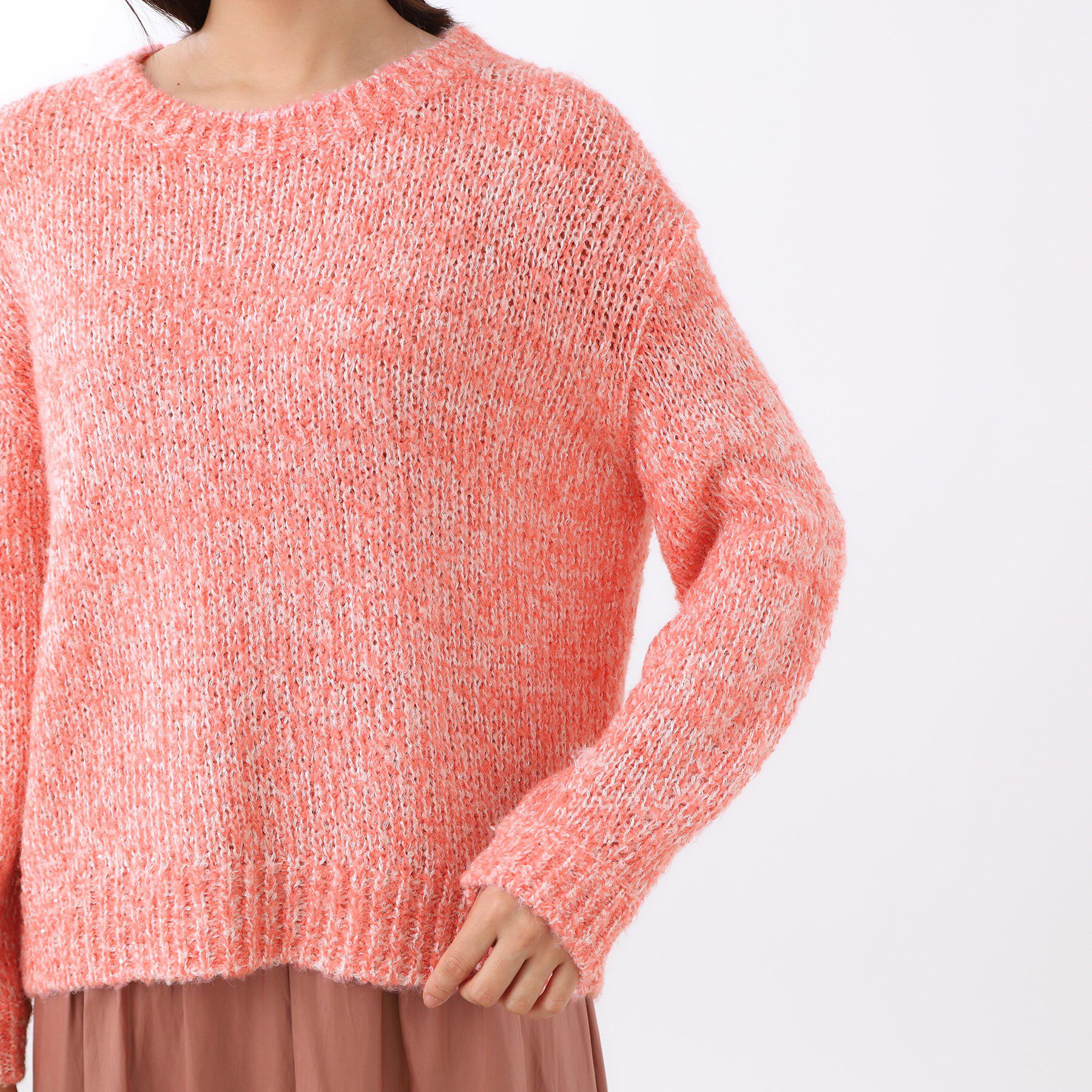 Reflect「【一枚で着映え◎／ゆったり着られるワンサイズ】スパンコール&times;ラメニット」|ニット・セーター|