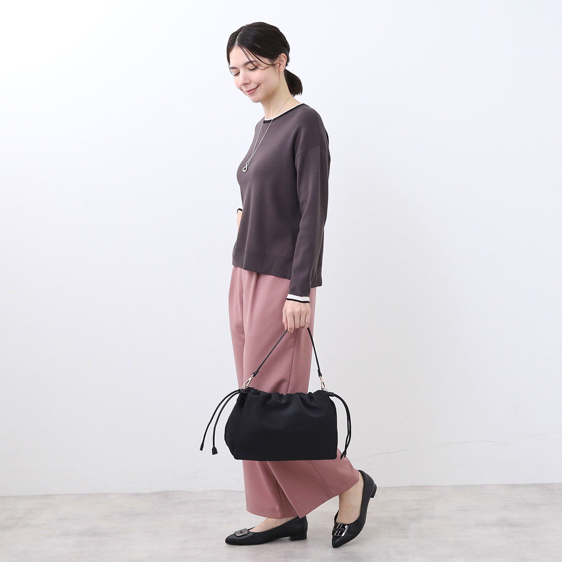 Reflect「【ショルダーストラップ付き】しぼりデザインバッグ」|ショルダー・メッセンジャー|