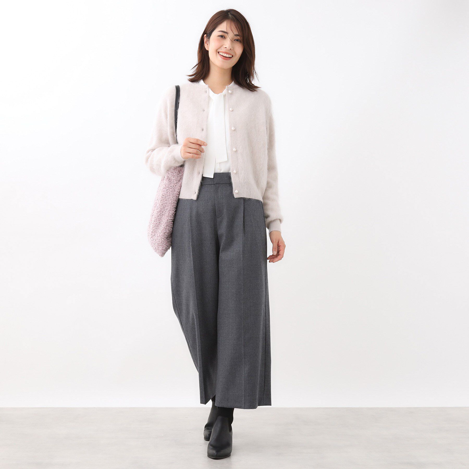 Reflect「【秋映え／カシミヤ100％／プルオーバーとしても◎】ふんわりカーディガン」|カーディガン|