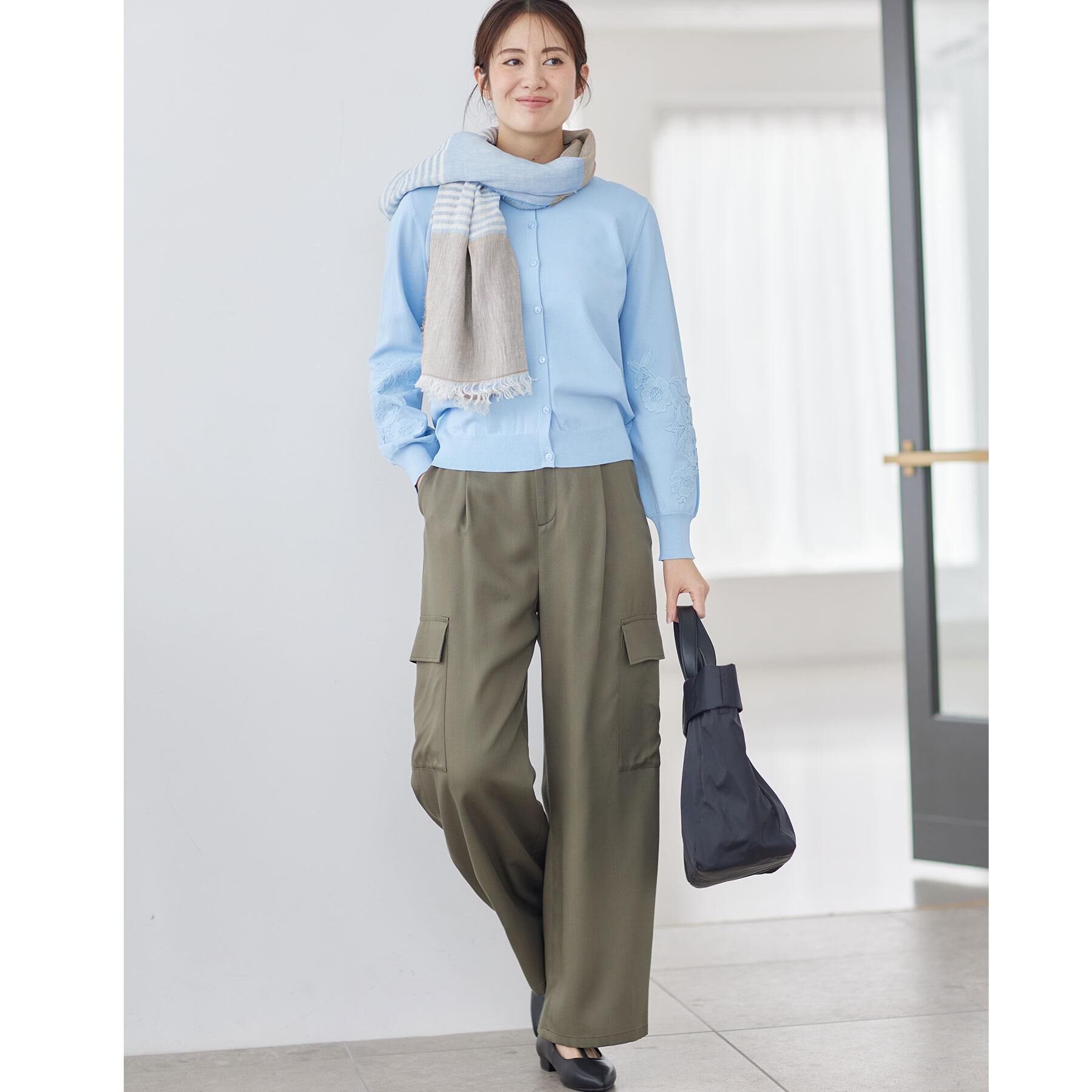 Reflect「レースデザインスリーブカーディガン」|カーディガン|