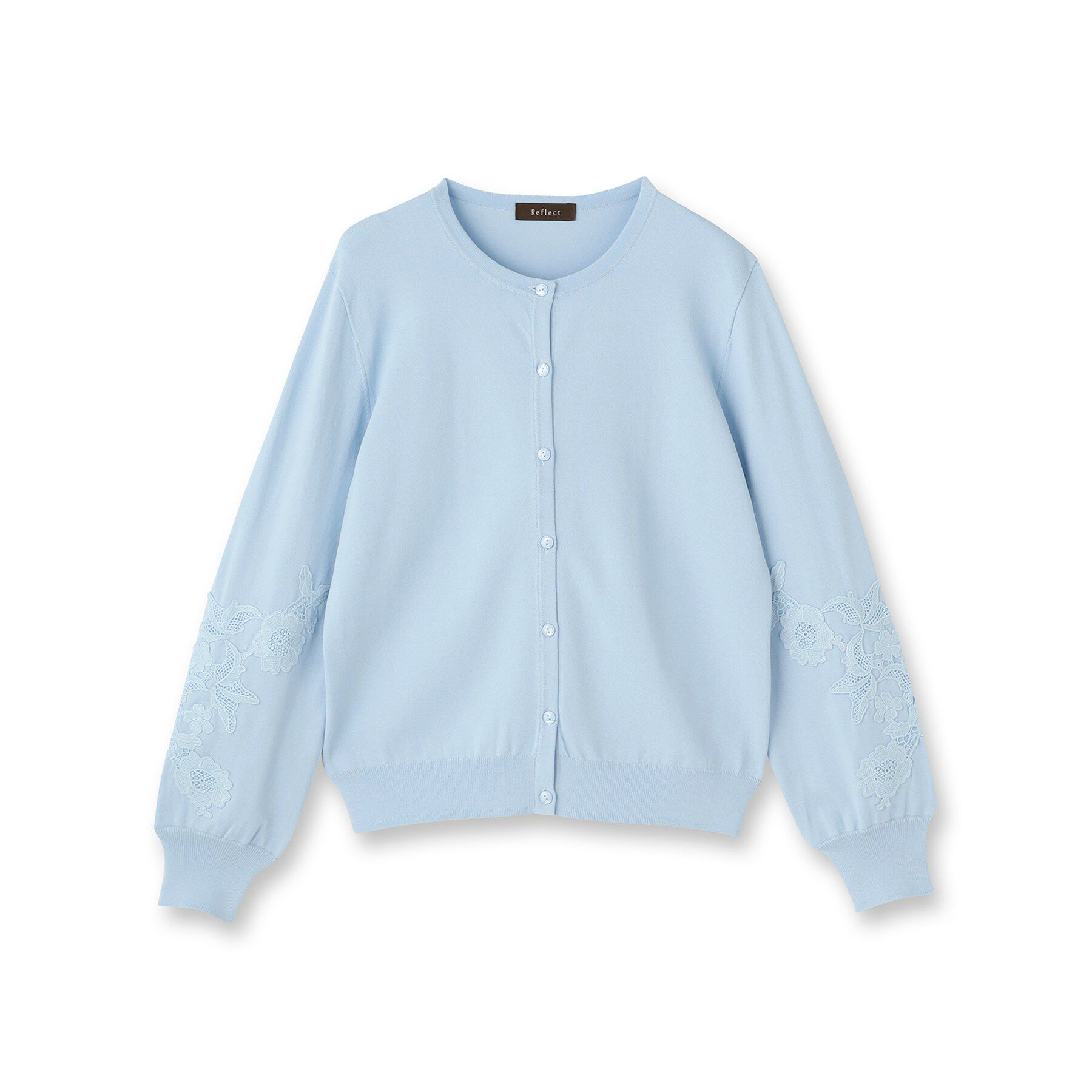 Reflect「レースデザインスリーブカーディガン」|カーディガン|