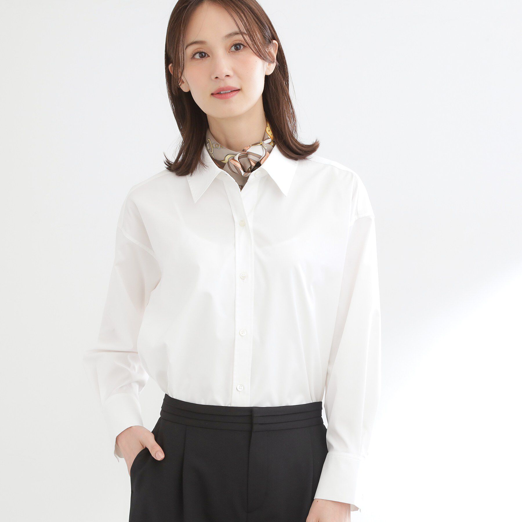 Reflect「【羽織りにも◎】タイプライタービッグシャツ」|シャツ・ブラウス|