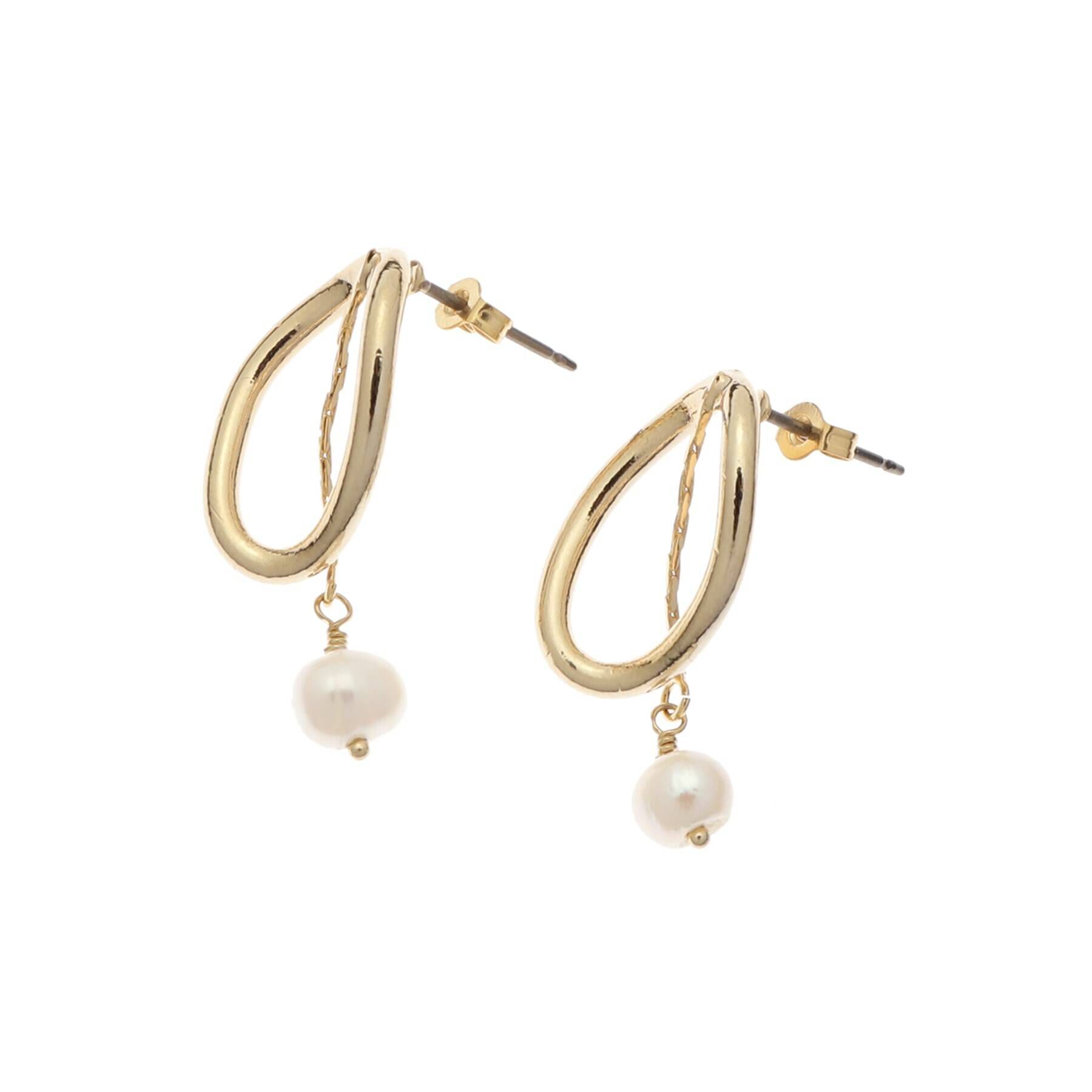 DRESSTERIOR「【otonaMUSE11月号掲載】淡水パールデザインピアス」|ピアス|