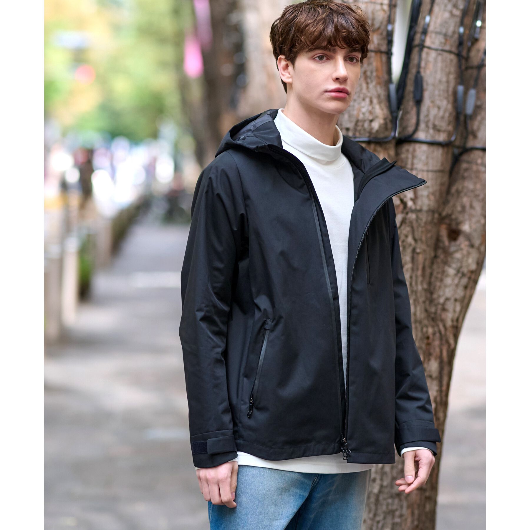 DRESSTERIOR「レインプルーフ シェルパーカ」|ブルゾン・スタジャン|