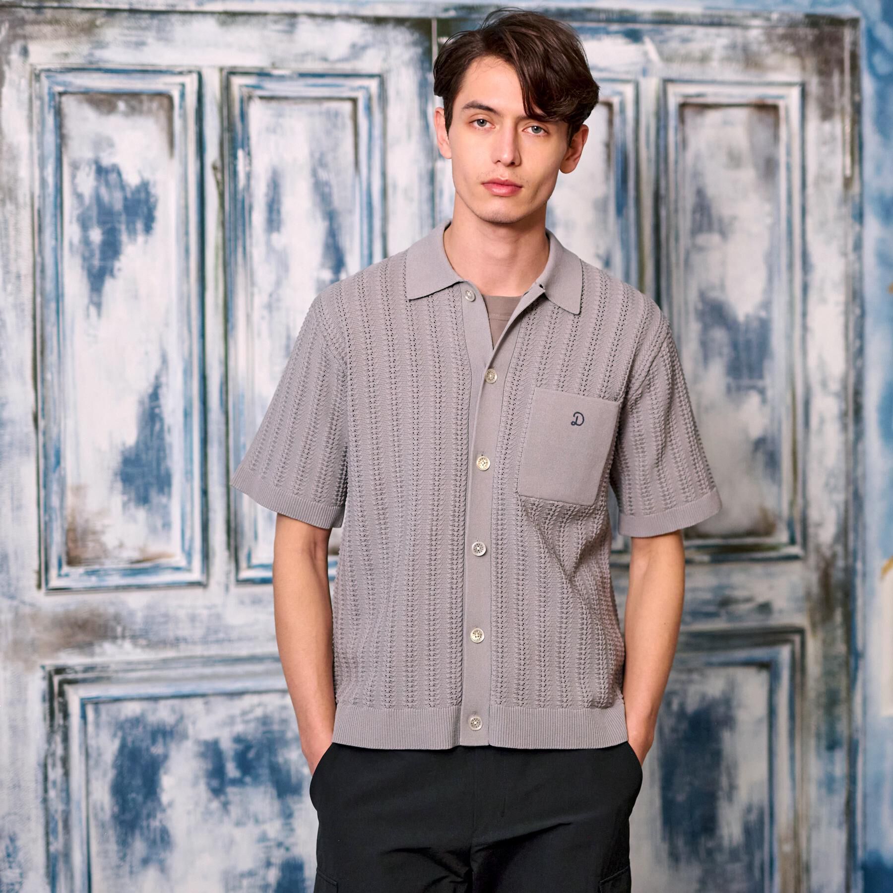 DRESSTERIOR「【Safari5月号掲載】オーガニックコットン キューバニットシャツ」|ニット・セーター|