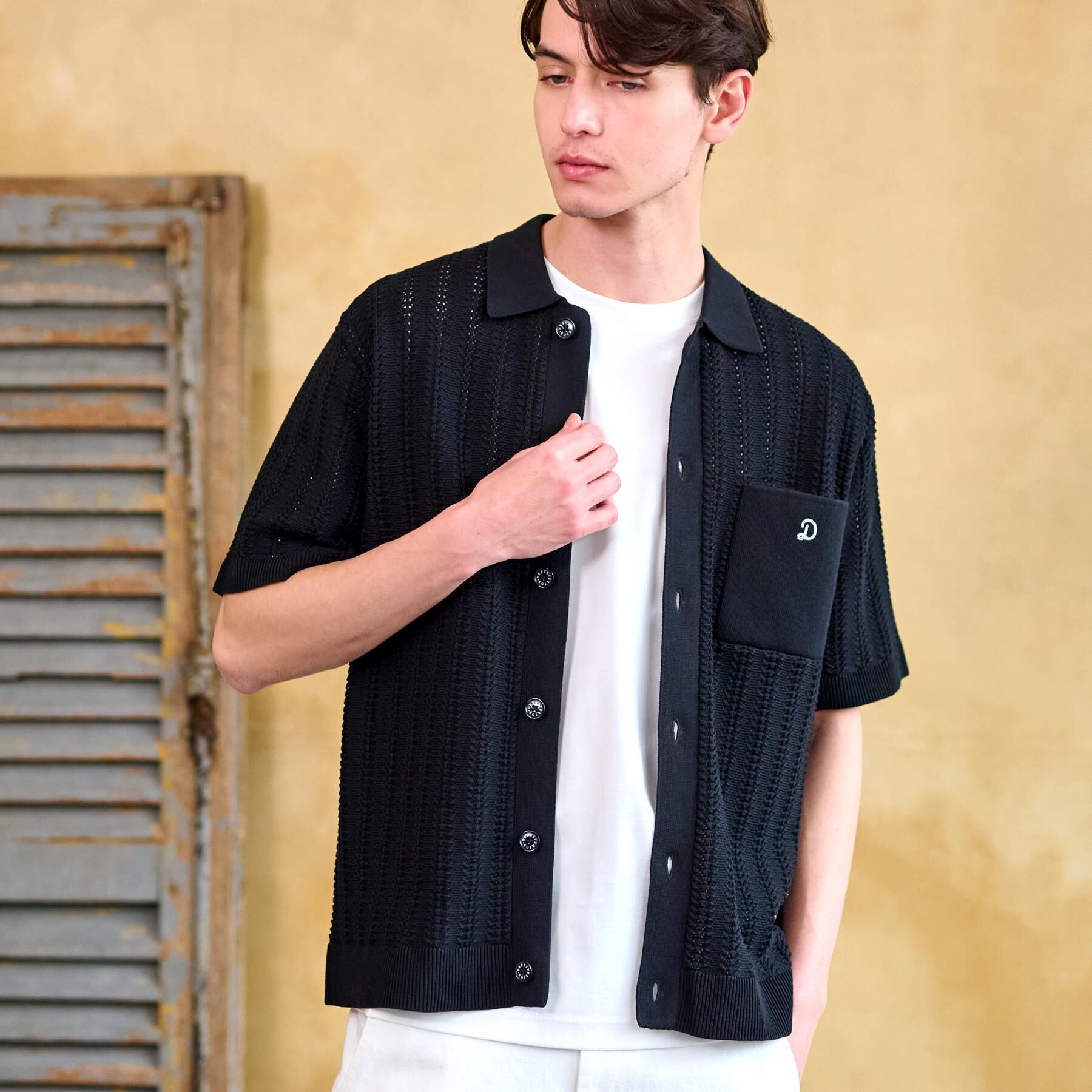 DRESSTERIOR「【Safari5月号掲載】オーガニックコットン キューバニットシャツ」|ニット・セーター|