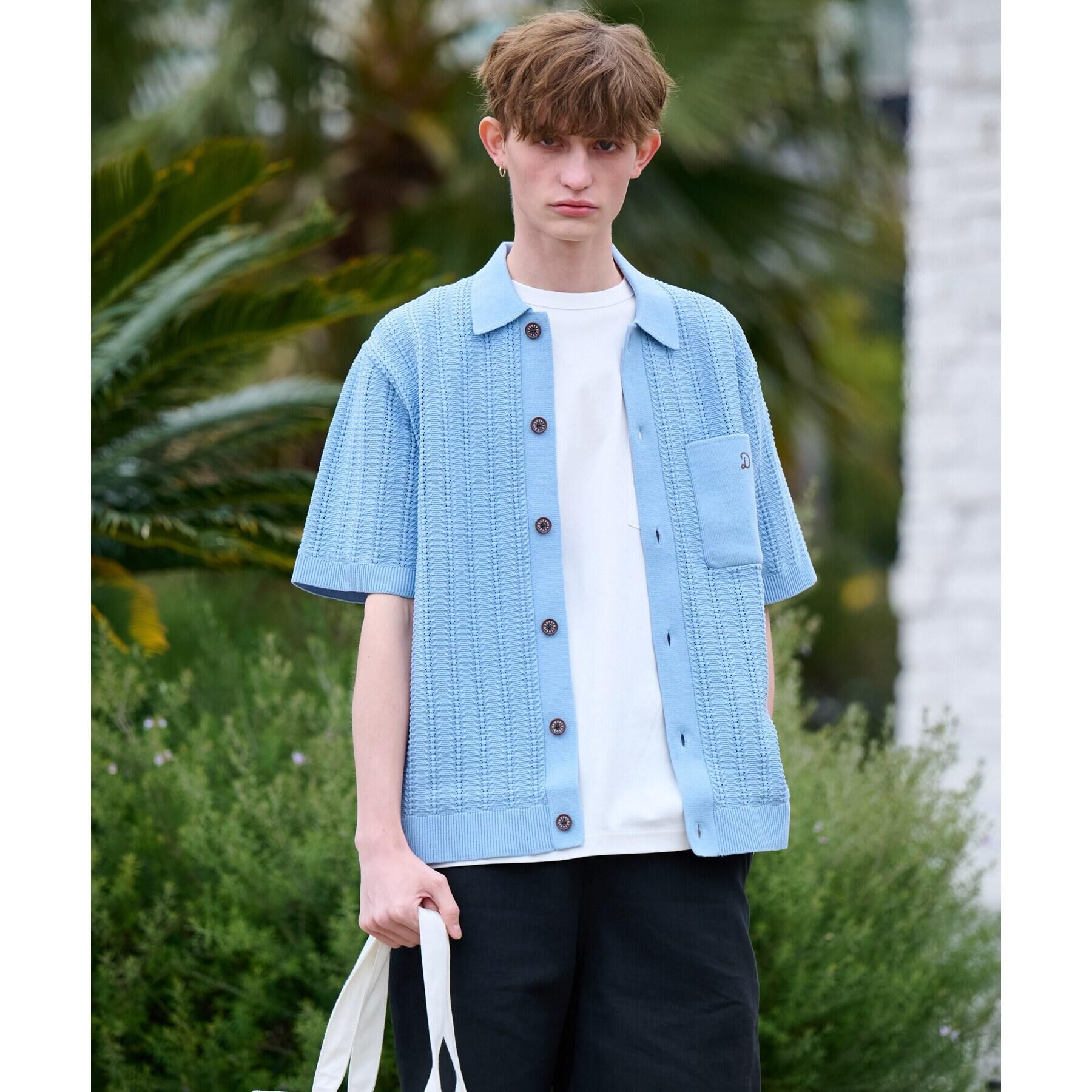 DRESSTERIOR「【Safari5月号掲載】オーガニックコットン キューバニットシャツ」|ニット・セーター|