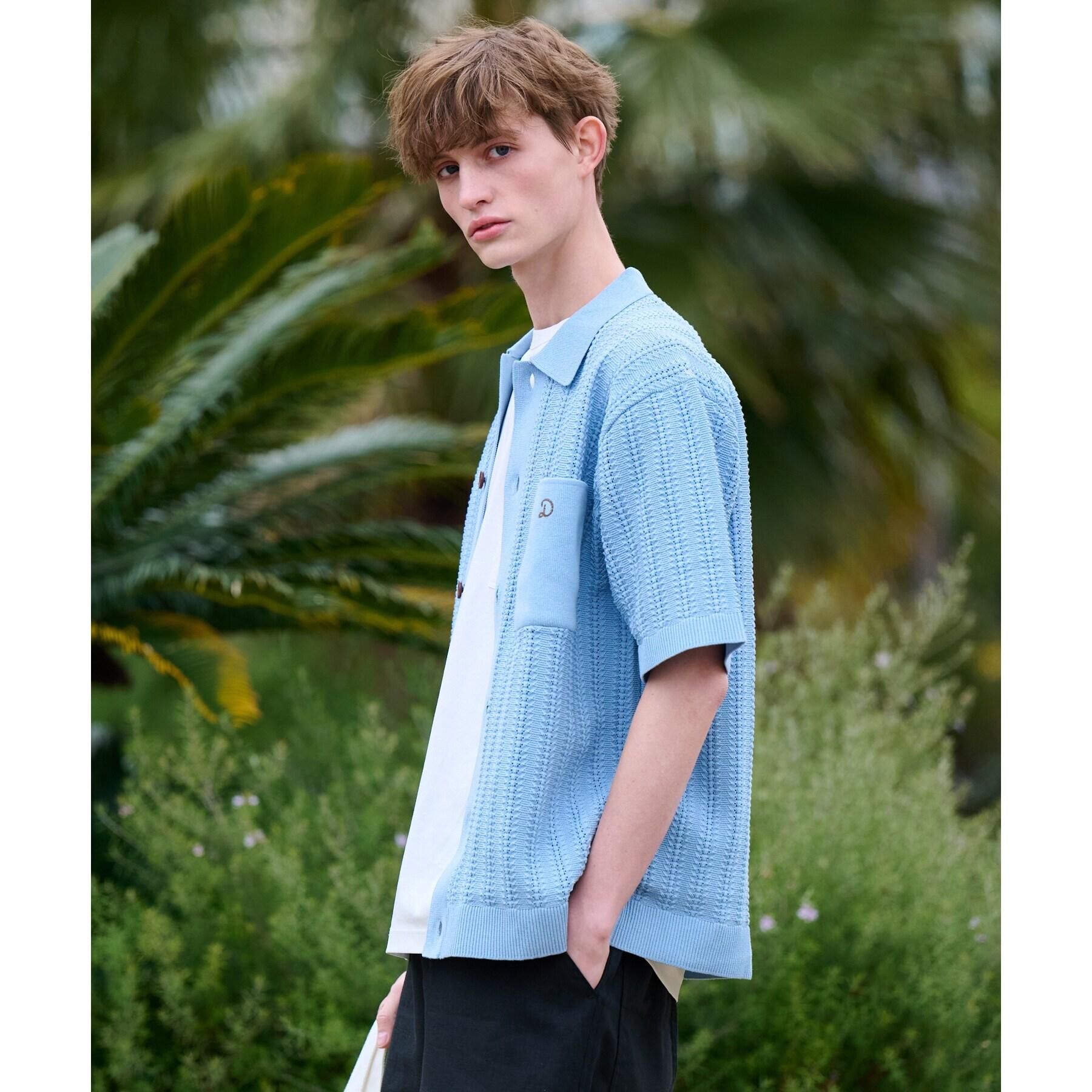 DRESSTERIOR「【Safari5月号掲載】オーガニックコットン キューバニットシャツ」|ニット・セーター|