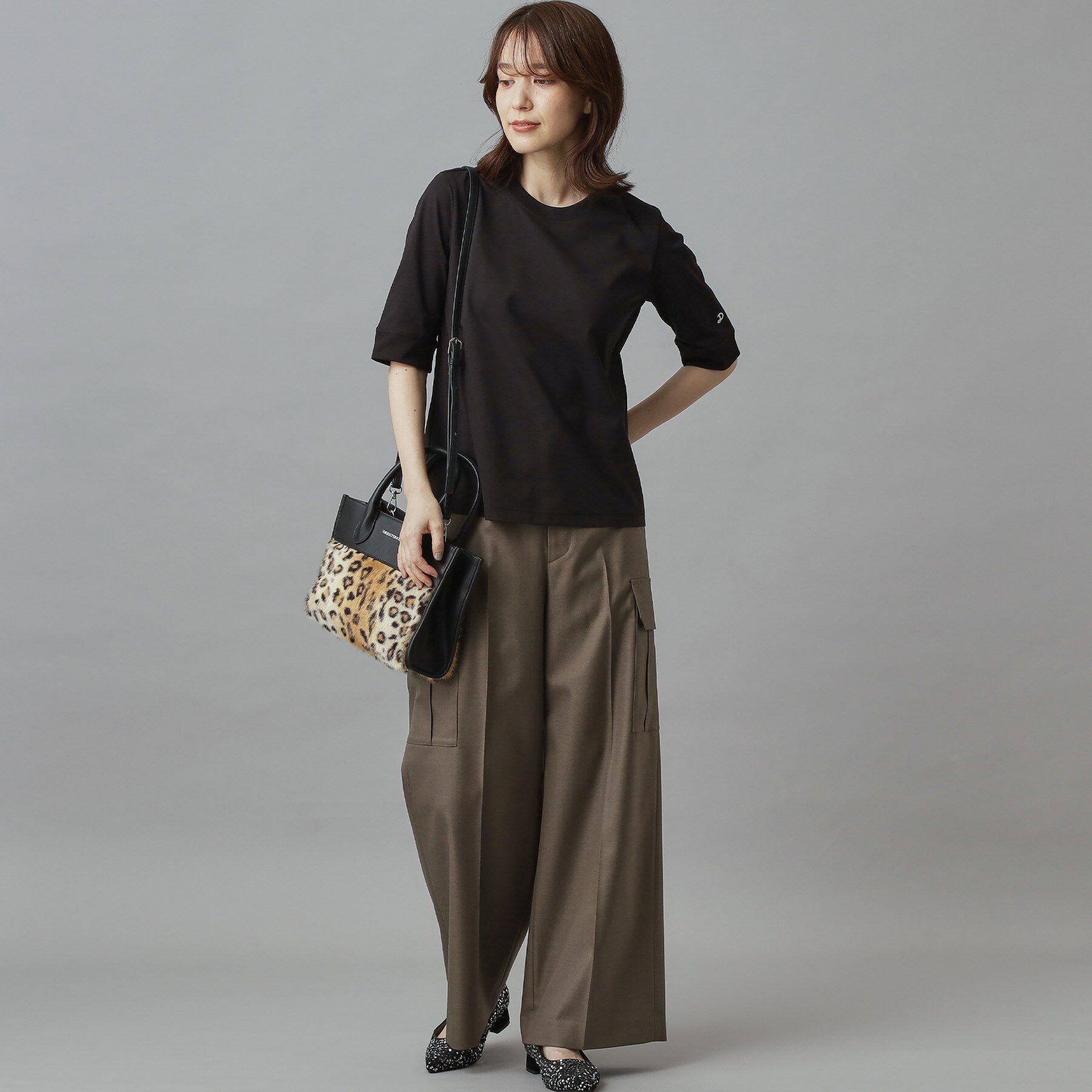 DRESSTERIOR「【CLASSY.12月号掲載】フェイクファーコンビリサイクルレザートートバッグ」|トートバッグ|