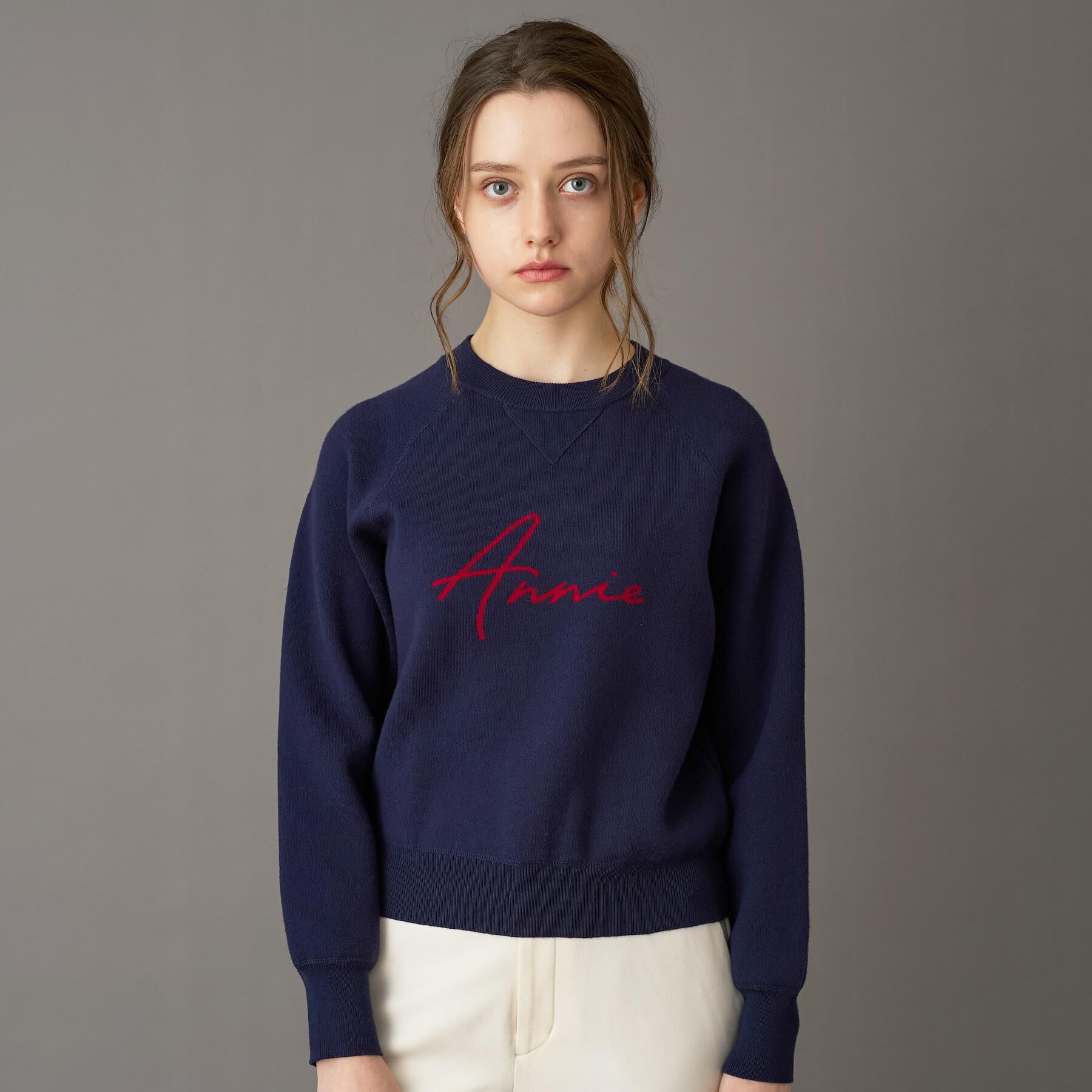 DRESSTERIOR「【CLASSY.12月号掲載】アニージャカードニット」|ニット・セーター|ネイビー(494)