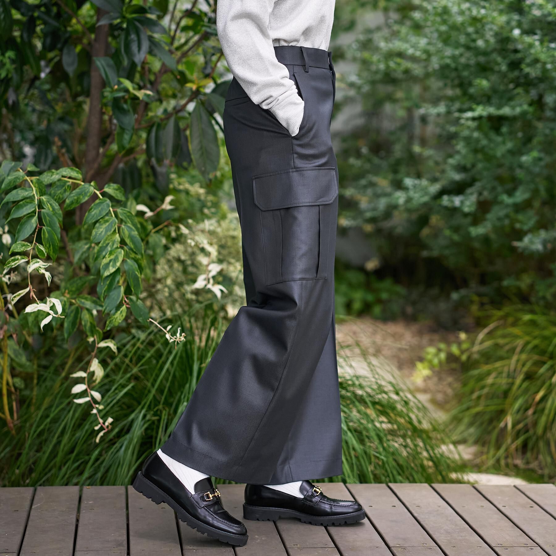 DRESSTERIOR「ラスターツイルワイドカーゴパンツ」|その他|