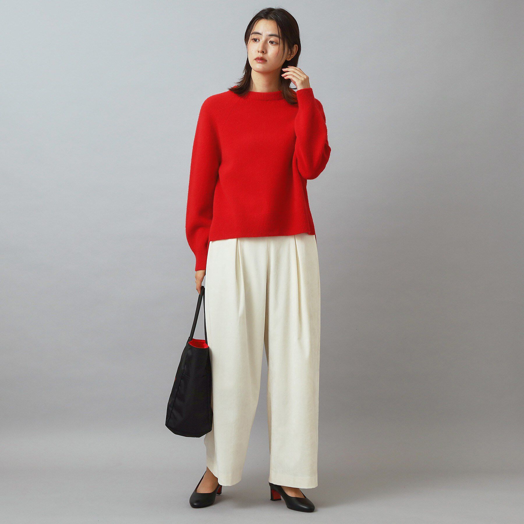 DRESSTERIOR「【otonaMUSE 11月号掲載】カシミヤブレンドクルーネックニット」|ニット・セーター|