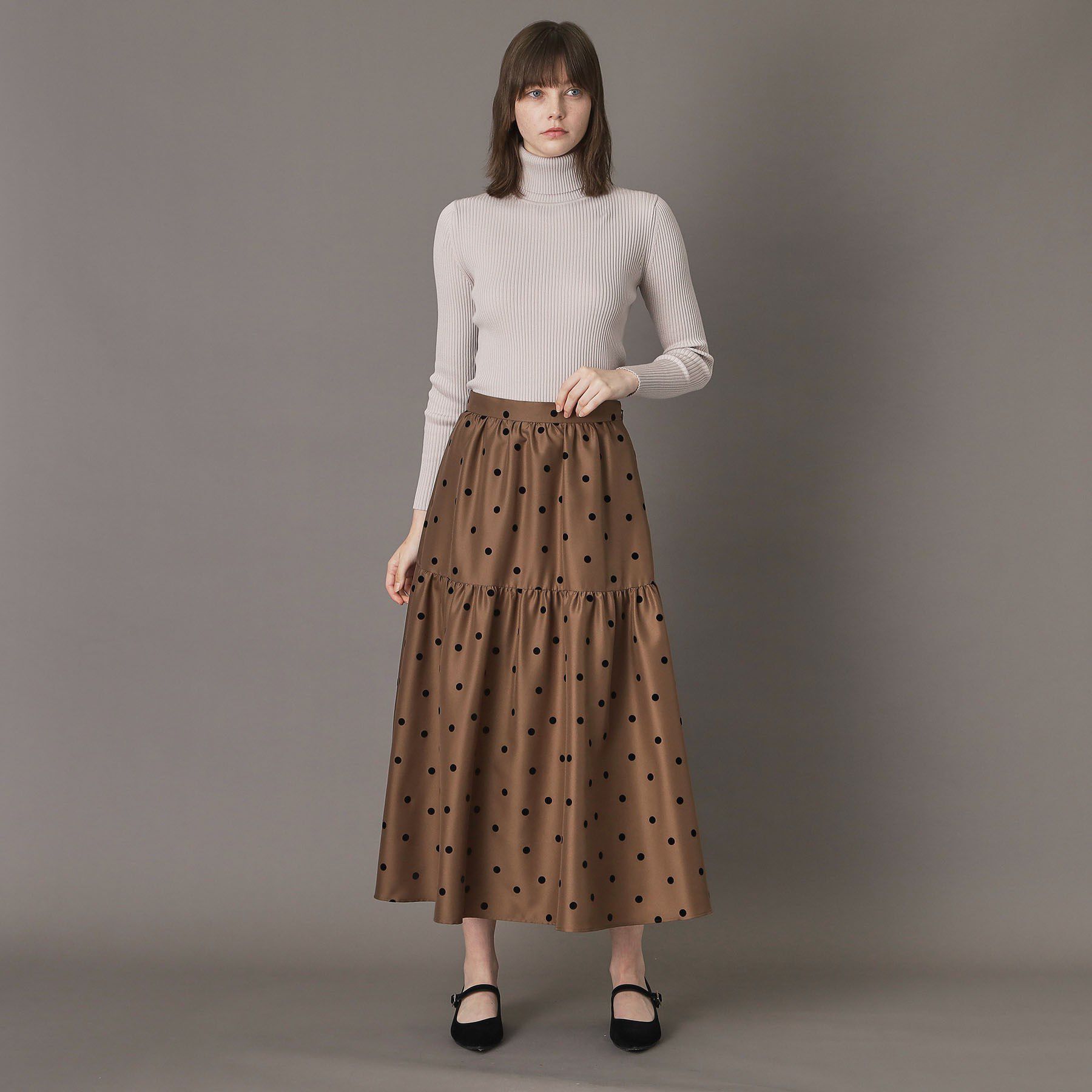 DRESSTERIOR「【CLASSY.12月号掲載】シルクブレンドメリノウールリブプルオーバー」|ニット・セーター|