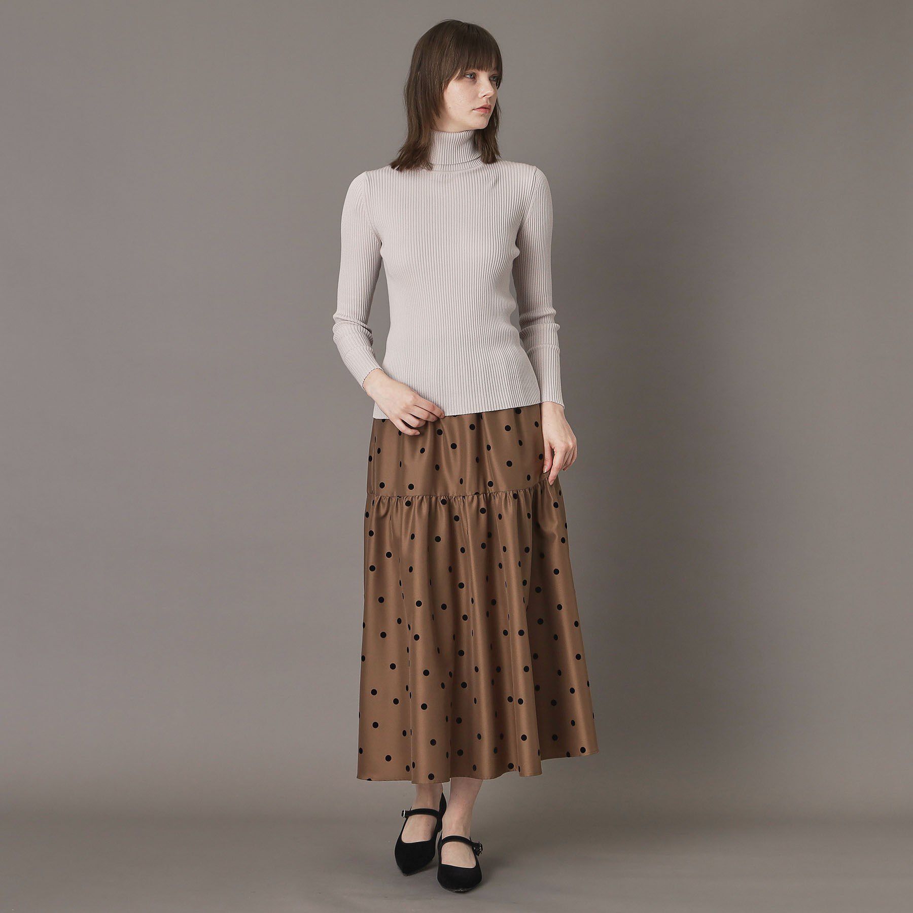 DRESSTERIOR「【CLASSY.12月号掲載】シルクブレンドメリノウールリブプルオーバー」|ニット・セーター|