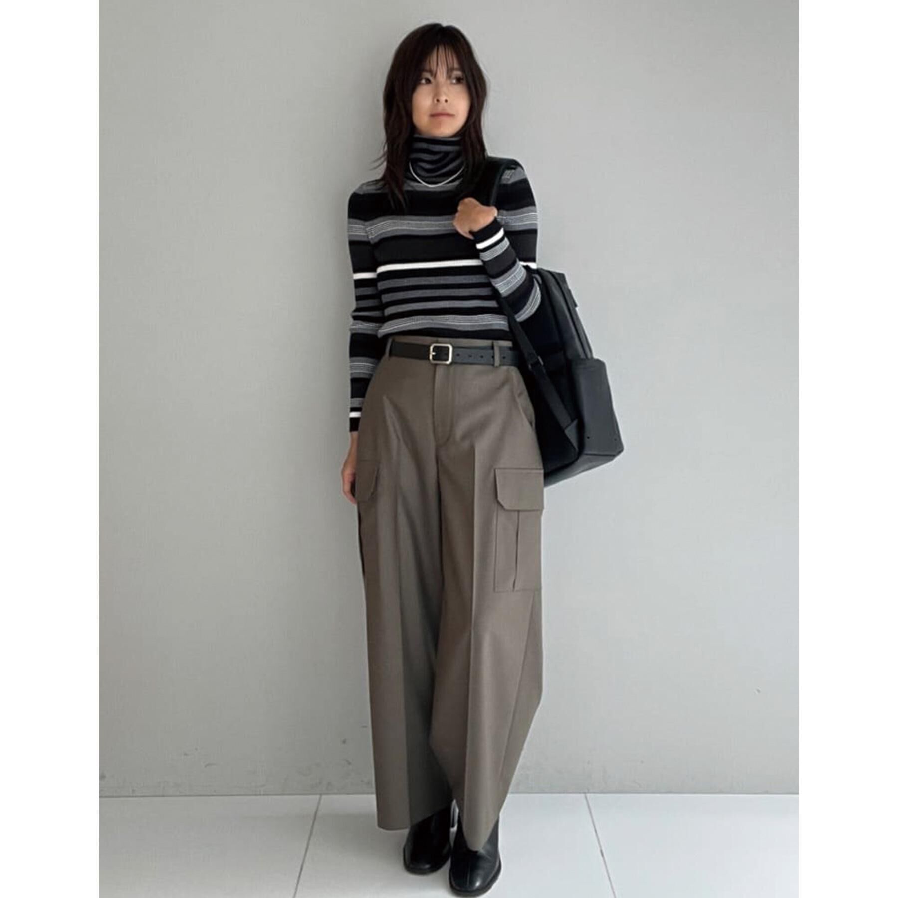 DRESSTERIOR「【CLASSY.12月号掲載】シルクブレンドメリノウールリブプルオーバー」|ニット・セーター|