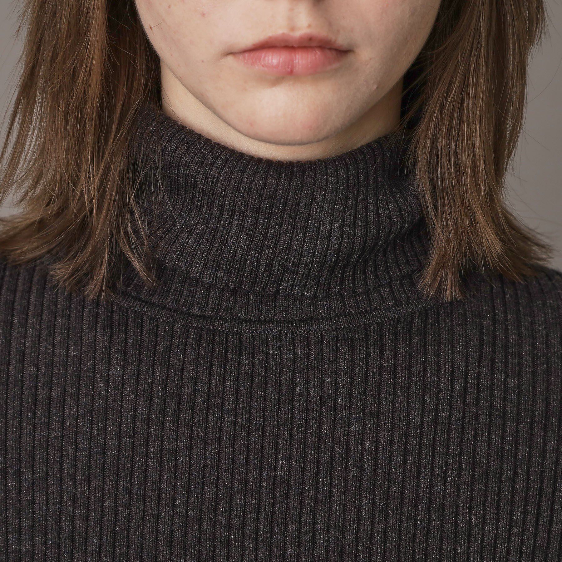 DRESSTERIOR「【CLASSY.12月号掲載】シルクブレンドメリノウールリブプルオーバー」|ニット・セーター|