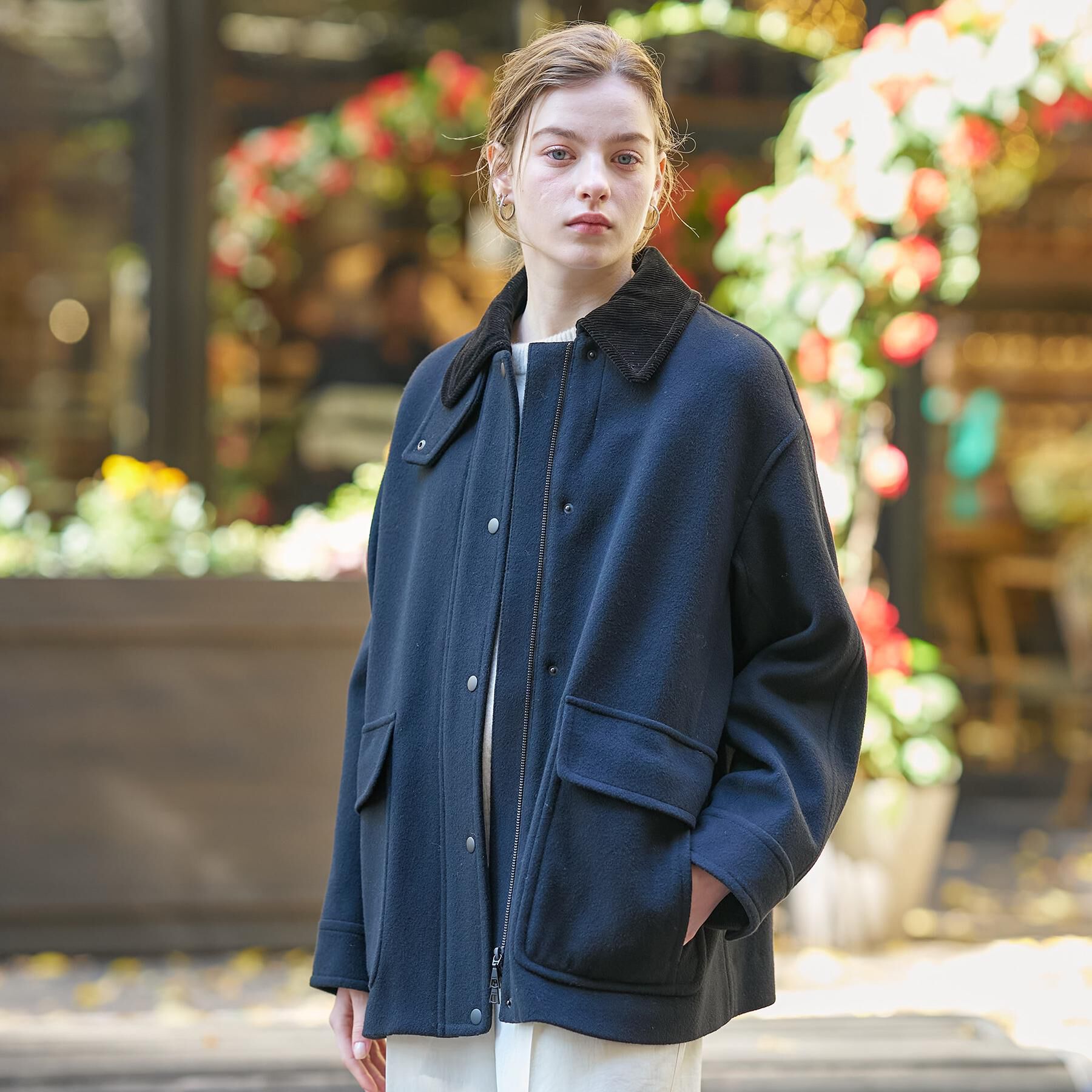 DRESSTERIOR「【CLASSY.12月号/otonaMUSE11月号掲載】ウールハンティングブルゾン」|ブルゾン・スタジャン|