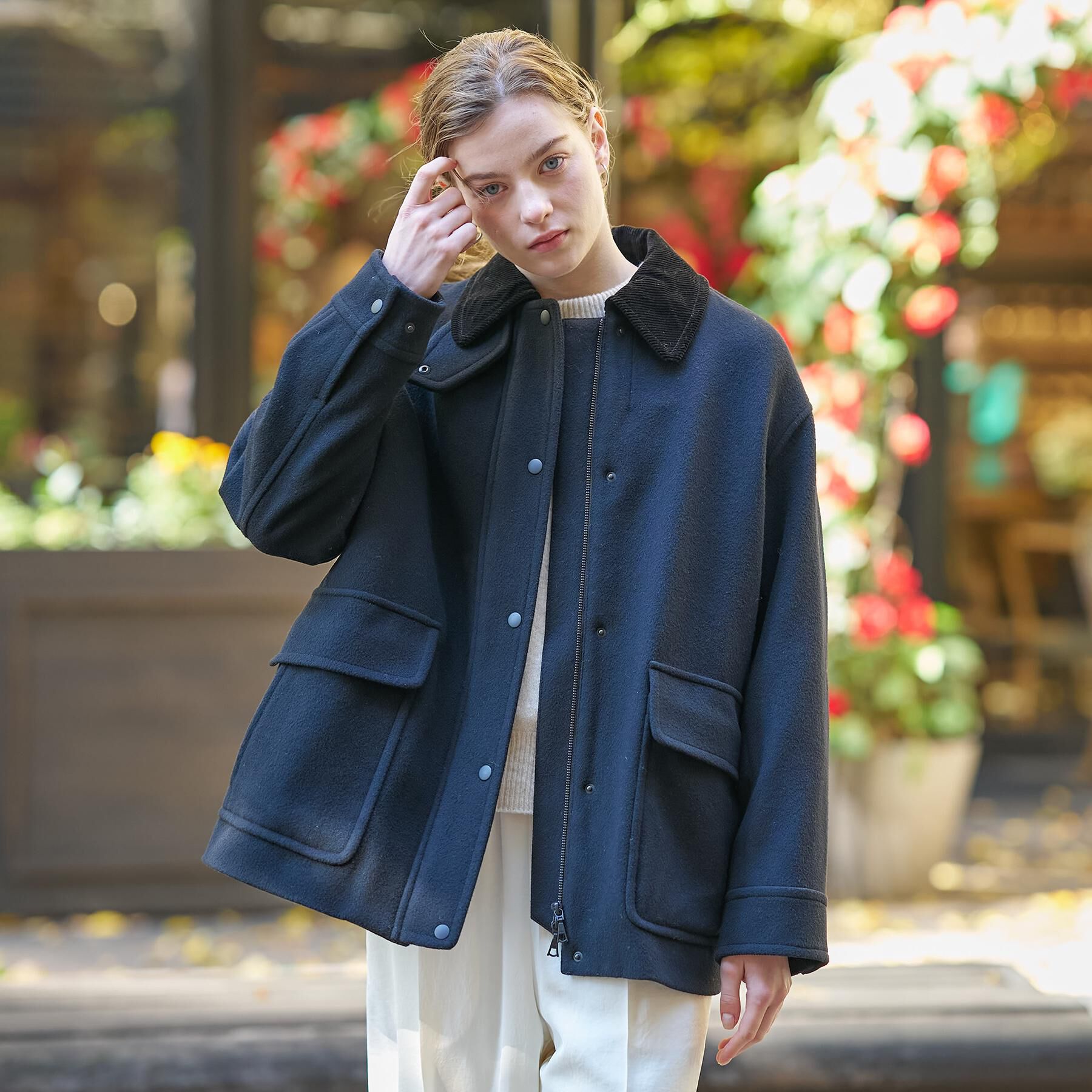 DRESSTERIOR「【CLASSY.12月号/otonaMUSE11月号掲載】ウールハンティングブルゾン」|ブルゾン・スタジャン|