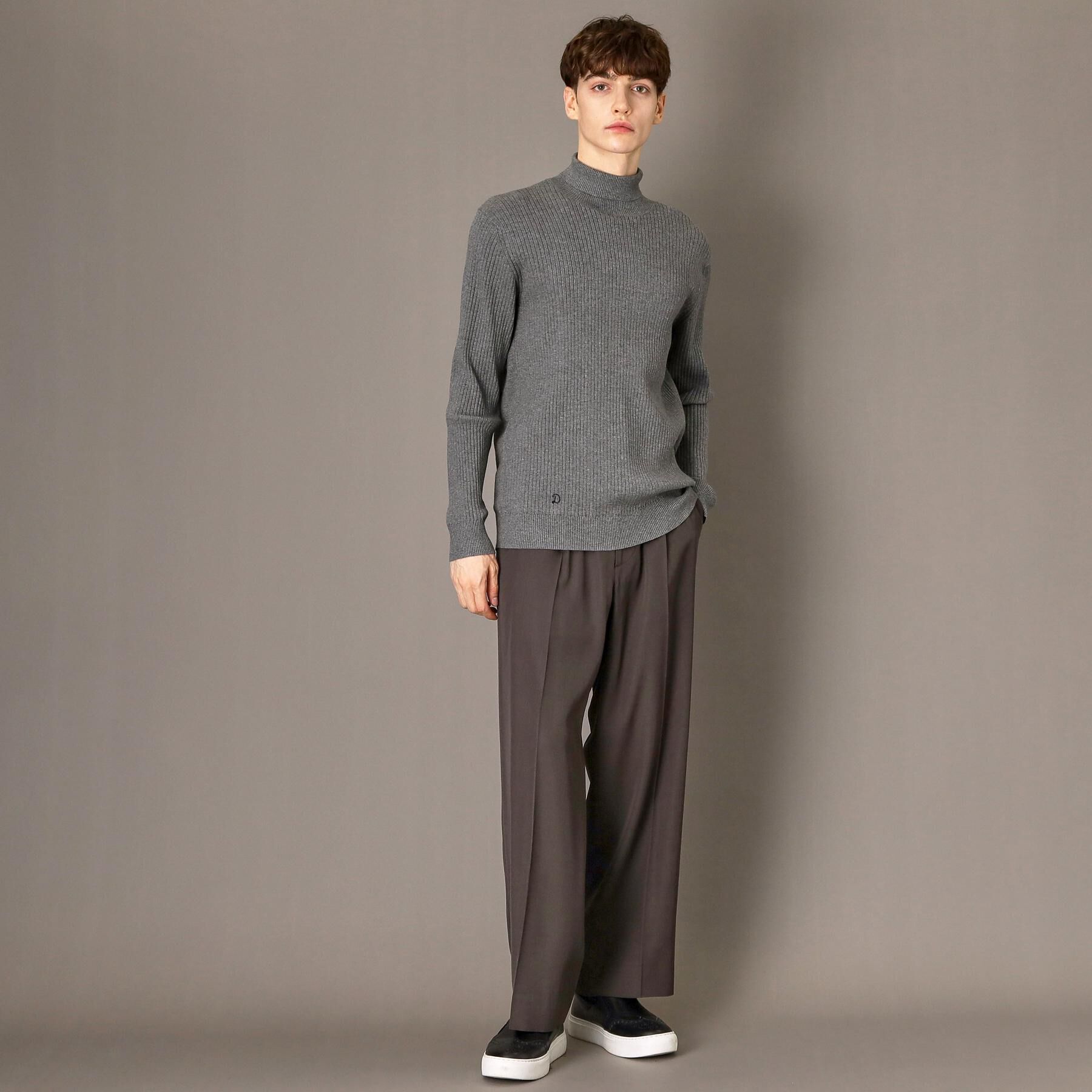 DRESSTERIOR「ワイドリブ タートルネックニット」|ニット・セーター|