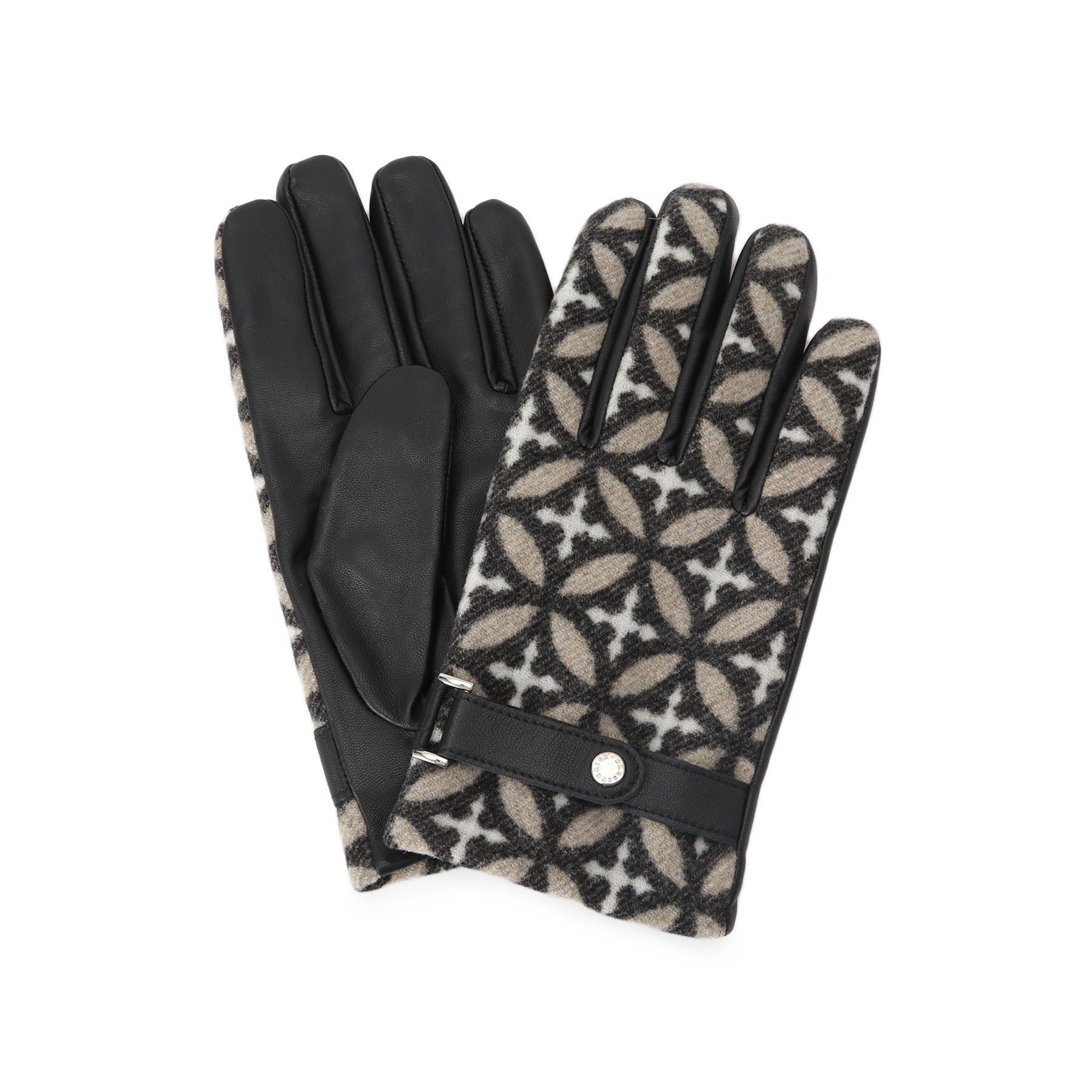 DRESSTERIOR「【スマホ対応】オーバーラップサークル グローブ」|手袋|ベージュ(152)