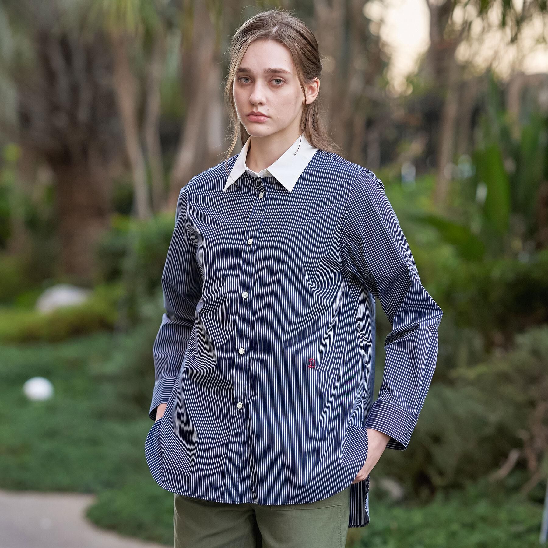 DRESSTERIOR「オーバーシルエットクレリックシャツ」|シャツ・ブラウス|