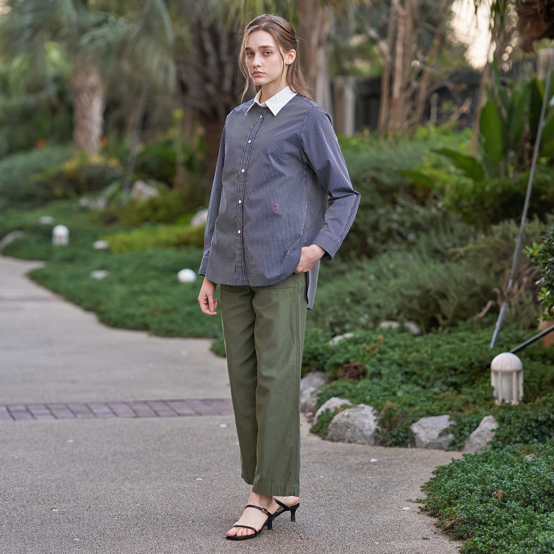 DRESSTERIOR「オーバーシルエットクレリックシャツ」|シャツ・ブラウス|