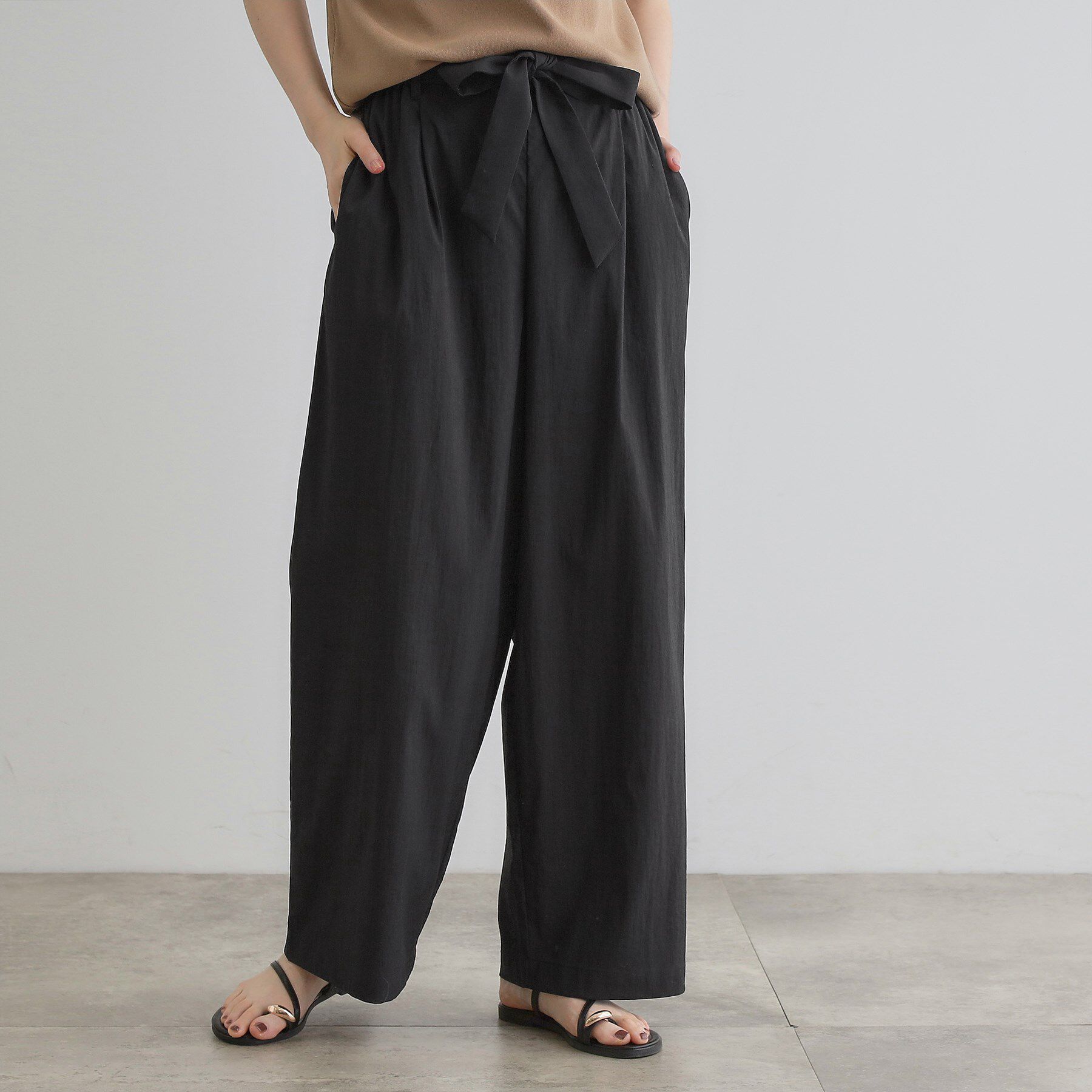 grove「【晴れの日も雨の日も】撥水イージーワイドパンツ」|その他|