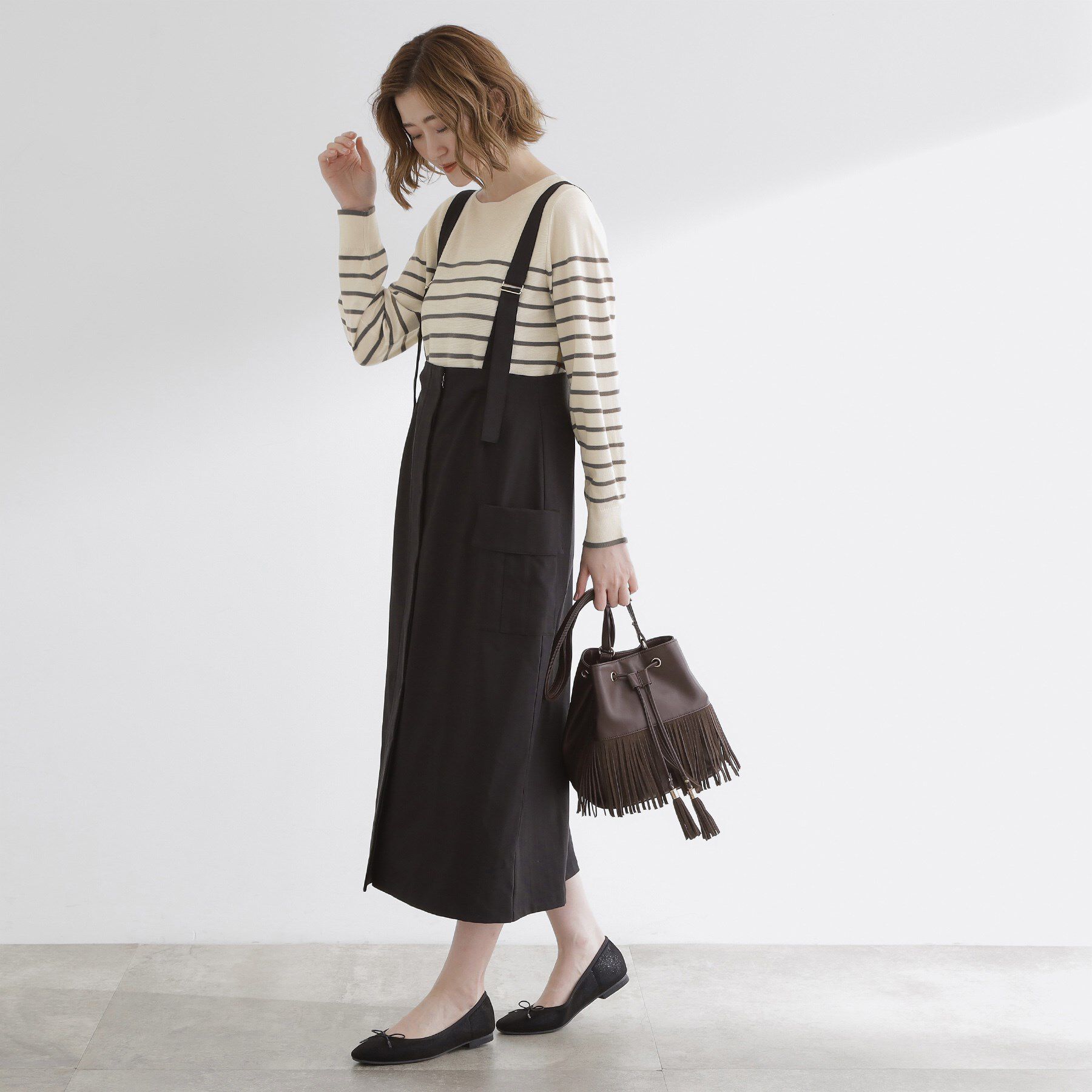 grove「【最終お値下げ！】ガーターボートネックプルオーバー【洗える/毛玉軽減】」|ニット・セーター|