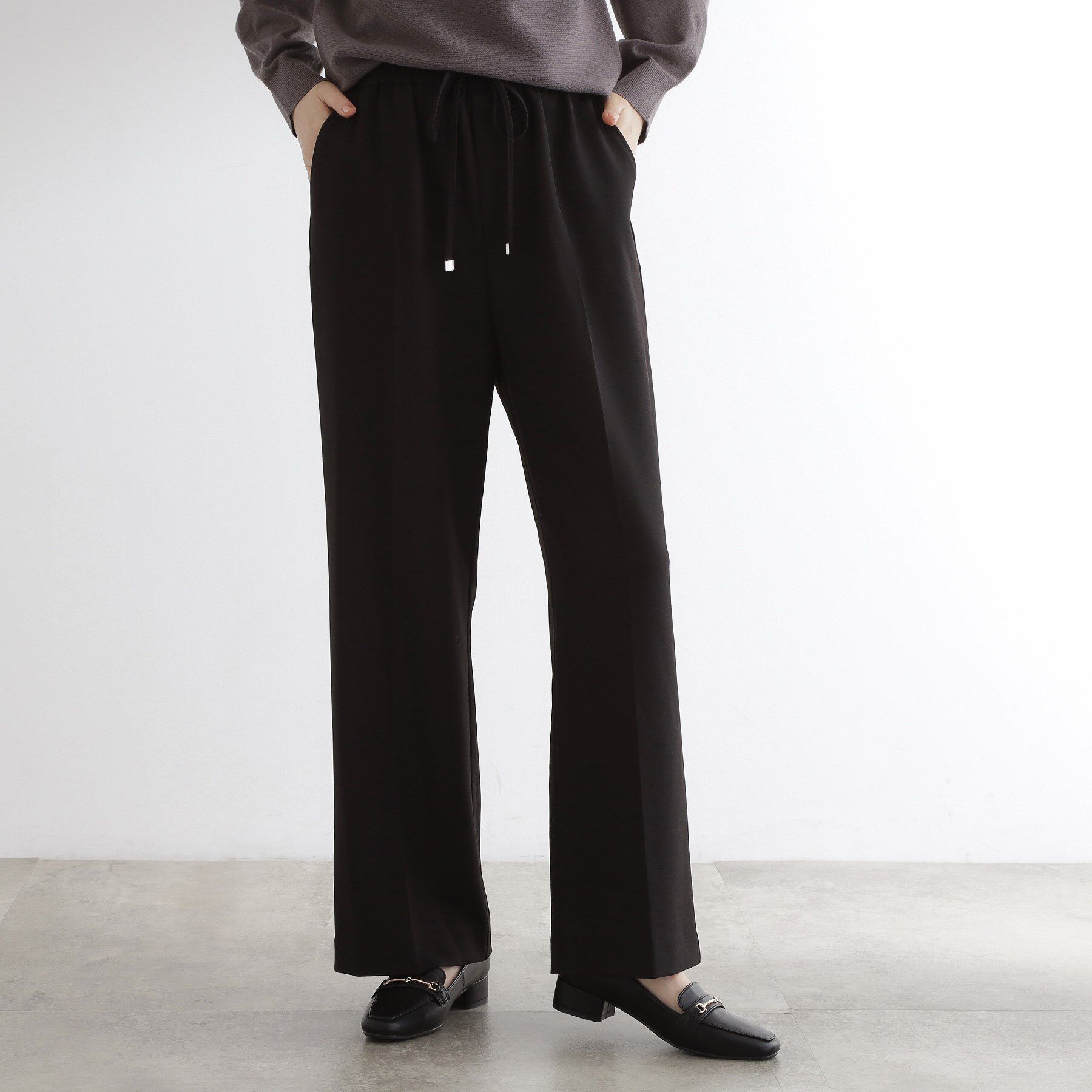 grove「すっきりもリラックスも叶える　ウエストイージー美脚フレアパンツ」|その他|