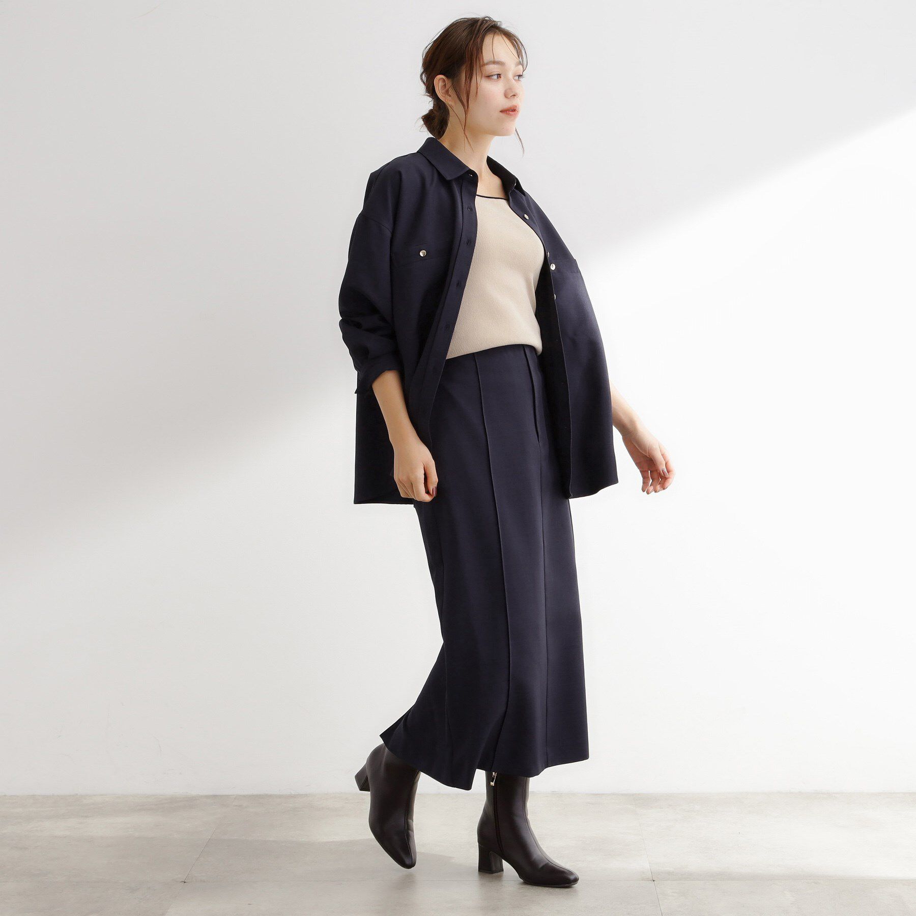 grove「【カセット服】洗えるストレートシルエットスカート」|スカート|