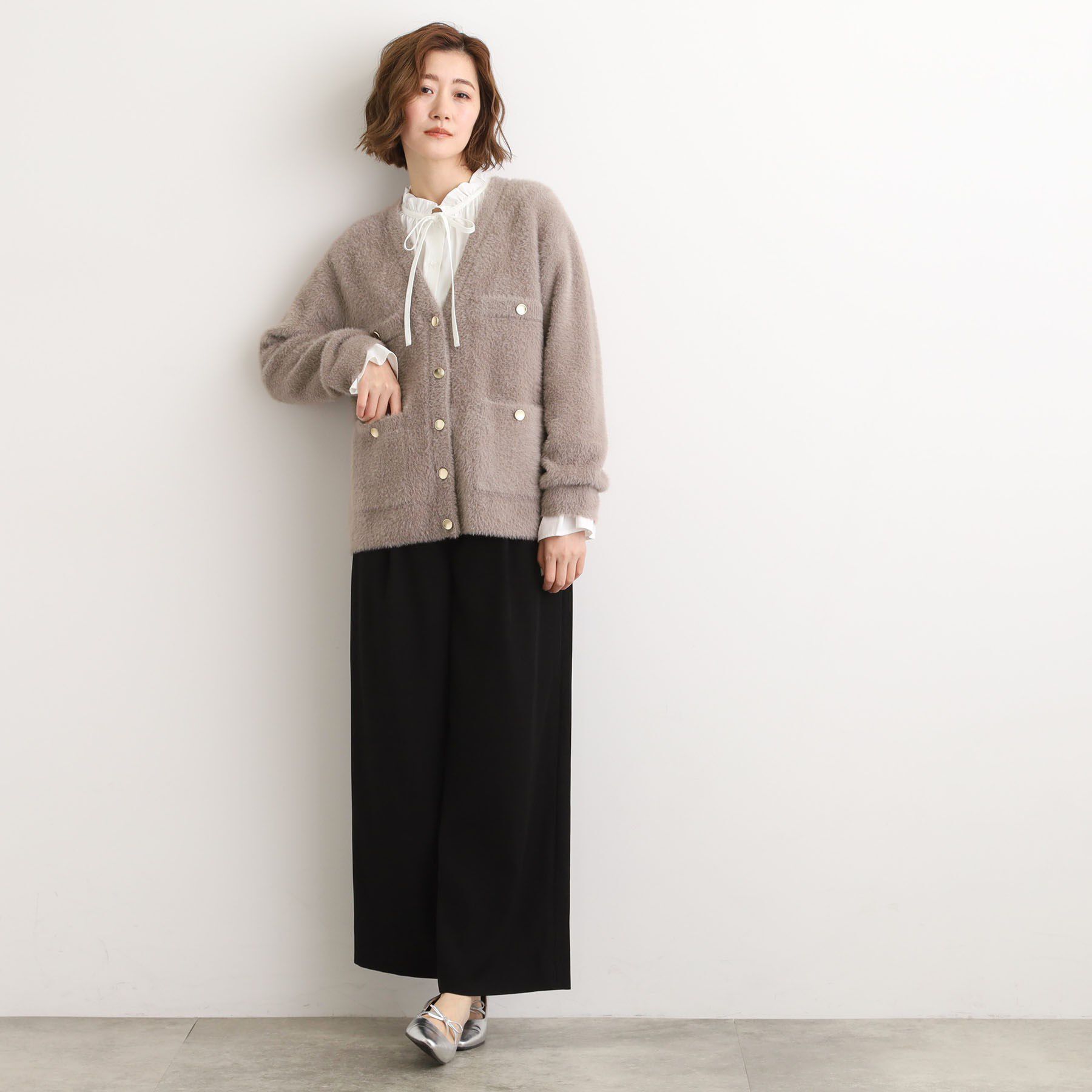 grove「軽やかフェザーで魅せる、クラシカルな主役カーディガン」|カーディガン|