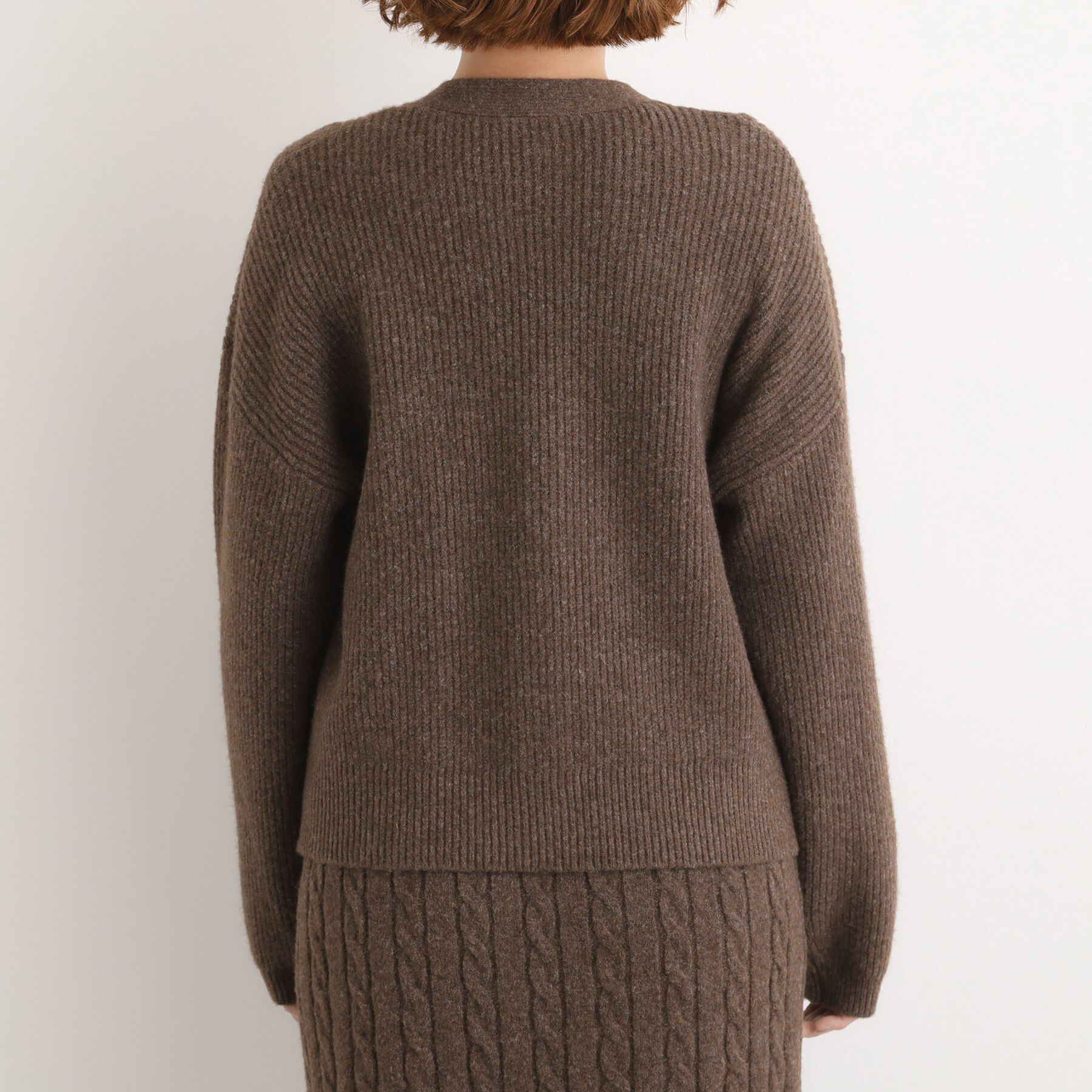 grove「【SETITEM】オーバーサイズ畔カーディガン」|カーディガン|