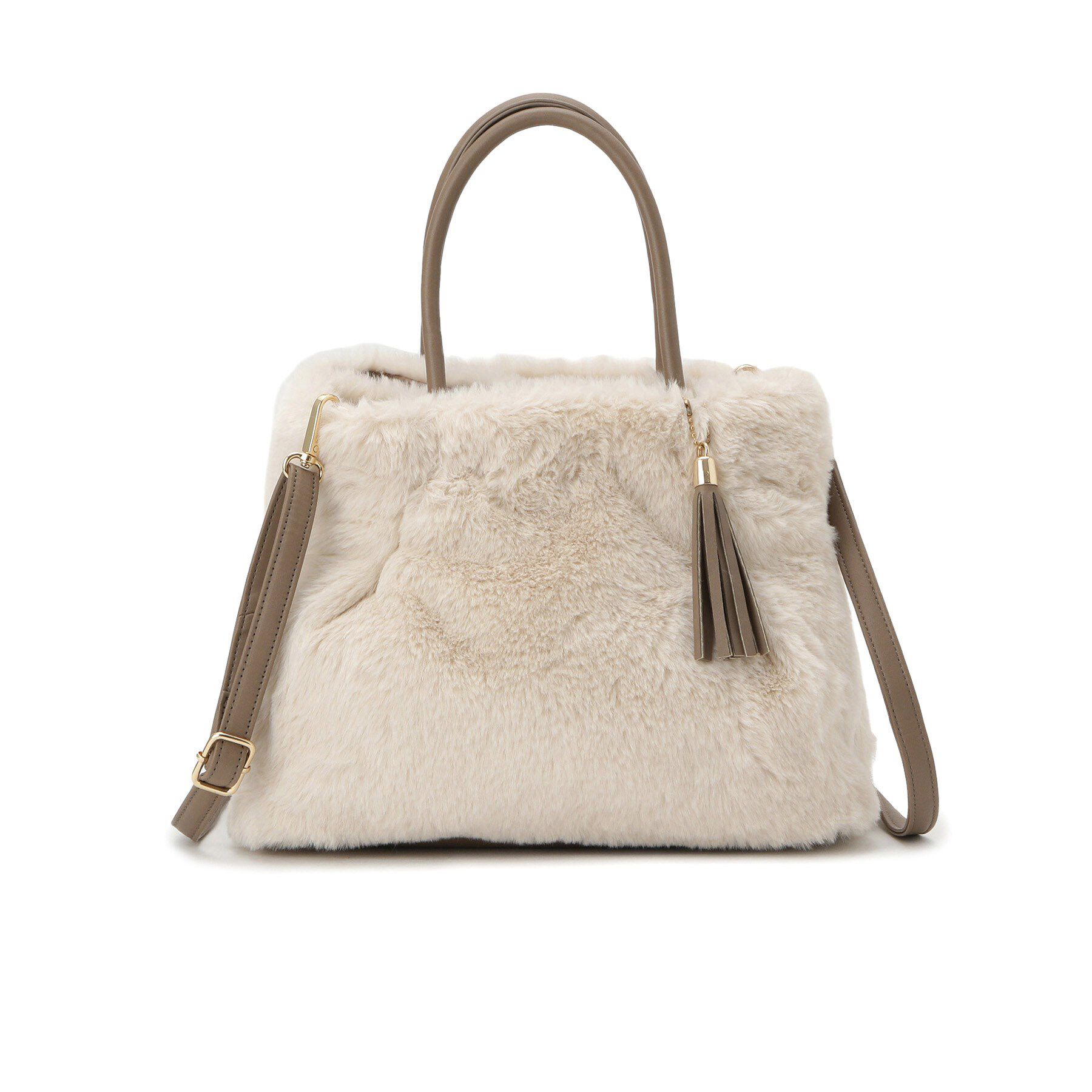 grove「タックタッセルエコファー2WAYトート」|トートバッグ|