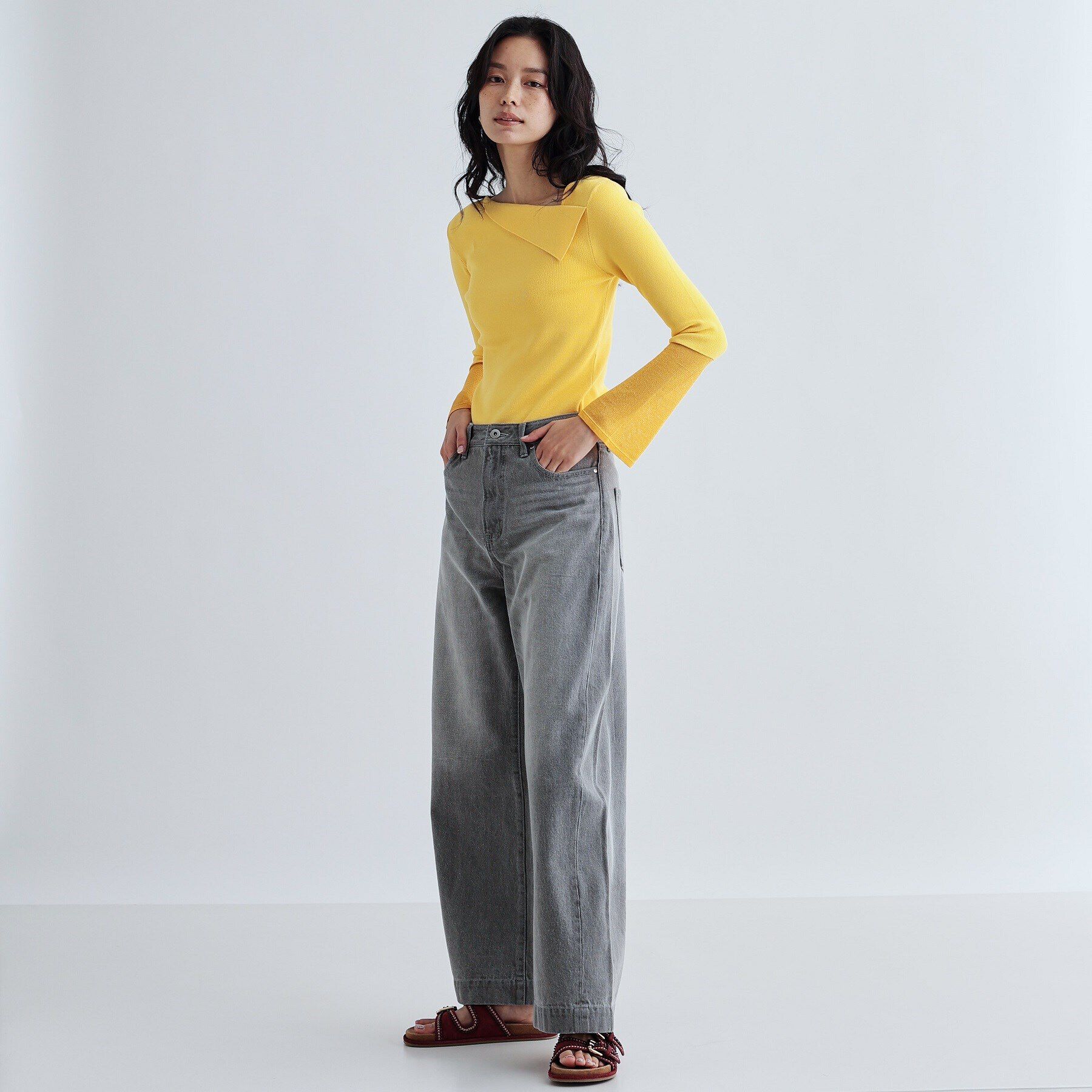 GALLEST「シアーベルスリーブニット」|ニット・セーター|