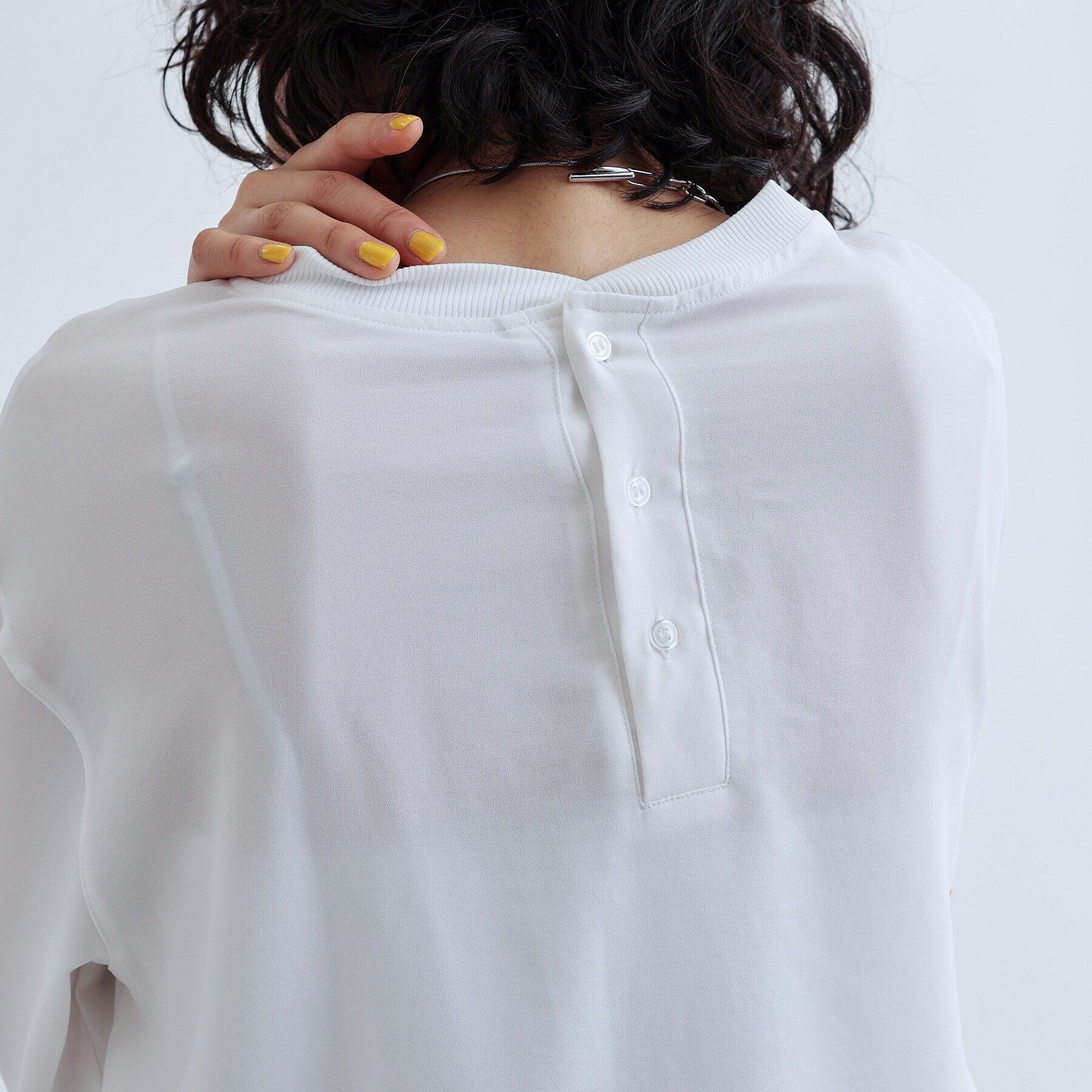 GALLEST「ジョーゼットロゴブラウス」|シャツ・ブラウス|