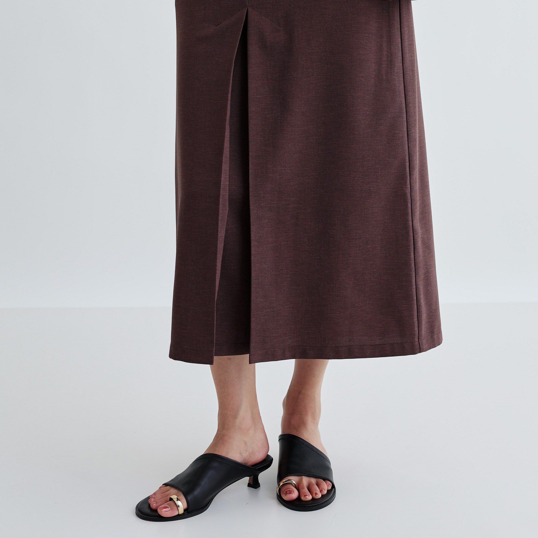 GALLEST「【セットアップ対応】リネンライクボックスタックスカート【カセット服/通勤・オフィス】」|スカート|